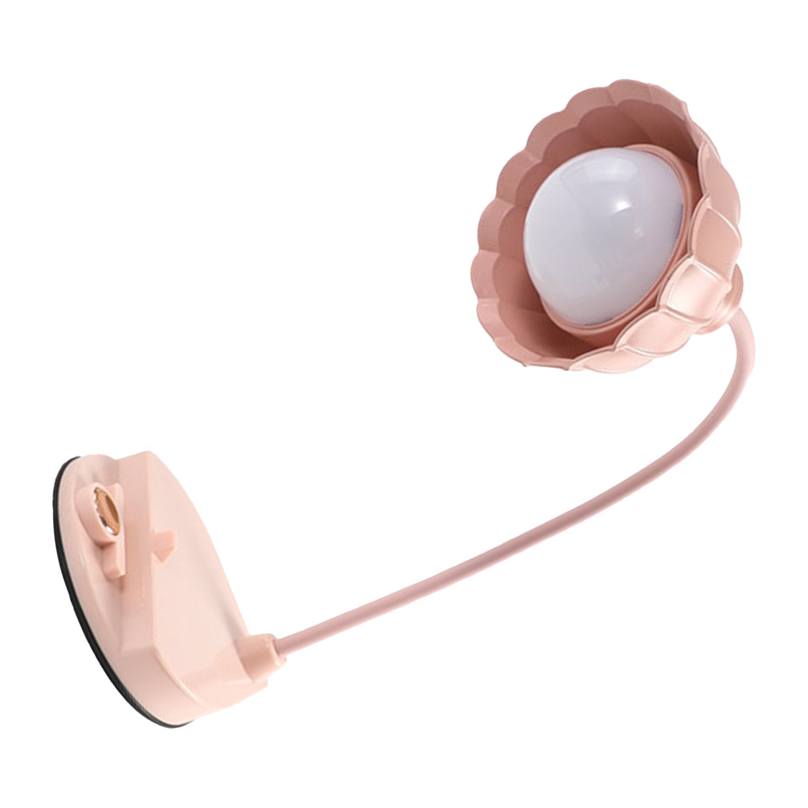 LED Reading Light Plastic Flower Shaped Touch Sensitive USB Charging Folding Table Lamp for Bedroom Dormitory Pink - Image 3