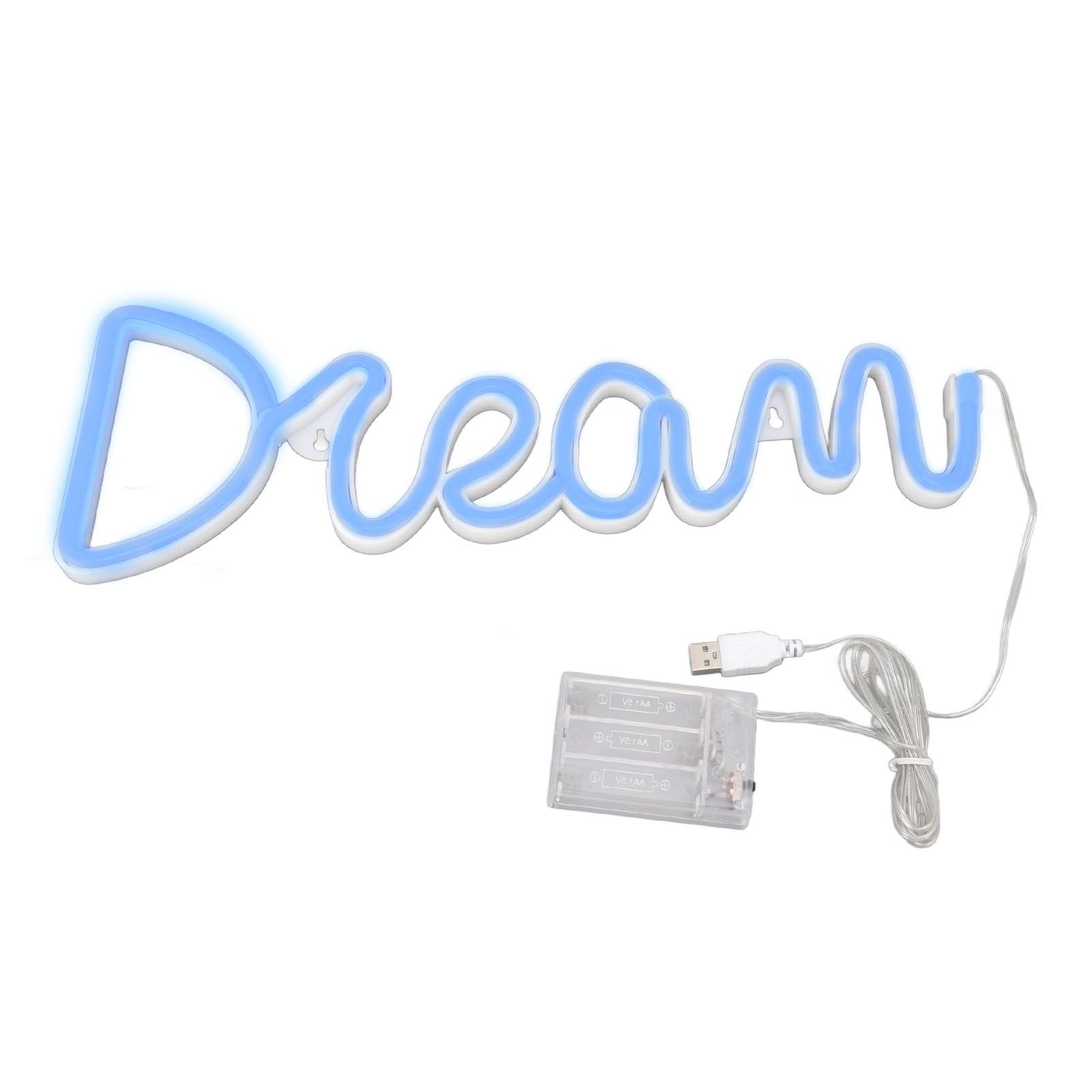 LED Neon Light Dream Battery USB Operated Neon Wall Light for Bedroom Living Room Bar Party Christmas Wedding - Image 1