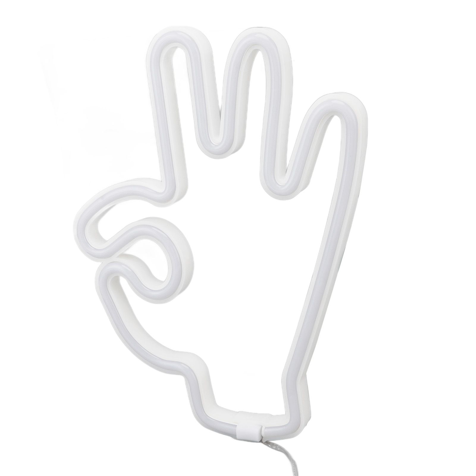 Hand Finger Neon Light OK Shaped LED Neon Sign Battery USB and Battery Powered Wall Decor Light for Home Bedroom - Image 3