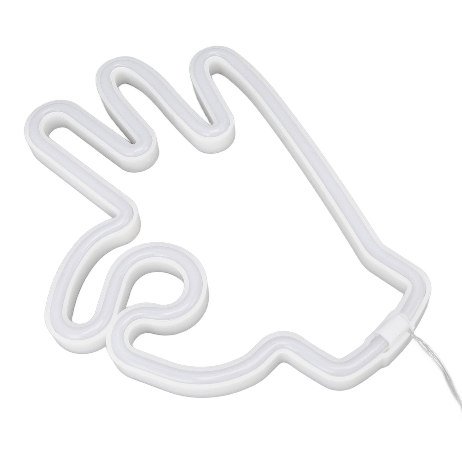 Hand Finger Neon Light OK Shaped LED Neon Sign Battery USB and Battery Powered Wall Decor Light for Home Bedroom - Image 4