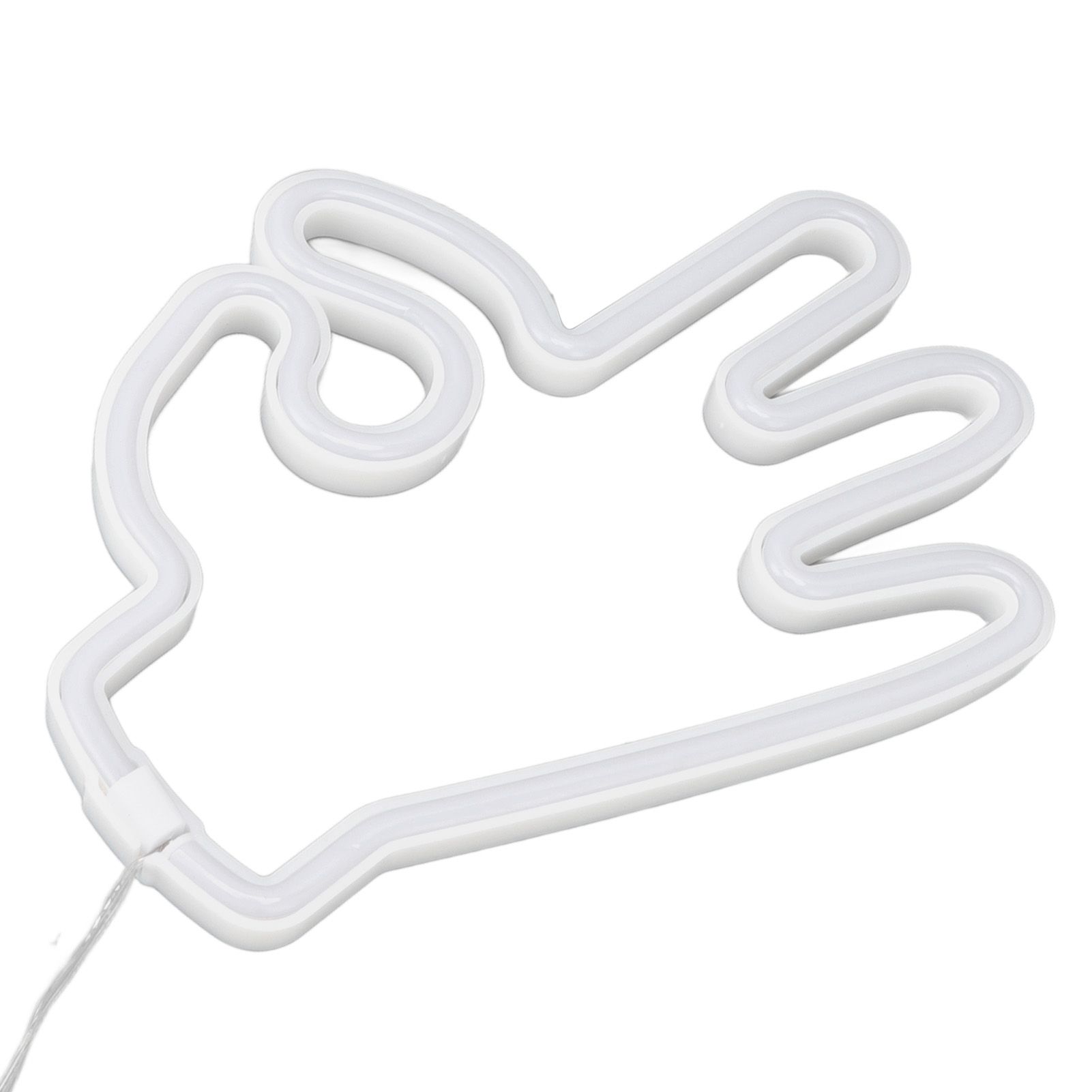 Hand Finger Neon Light OK Shaped LED Neon Sign Battery USB and Battery Powered Wall Decor Light for Home Bedroom - Image 5