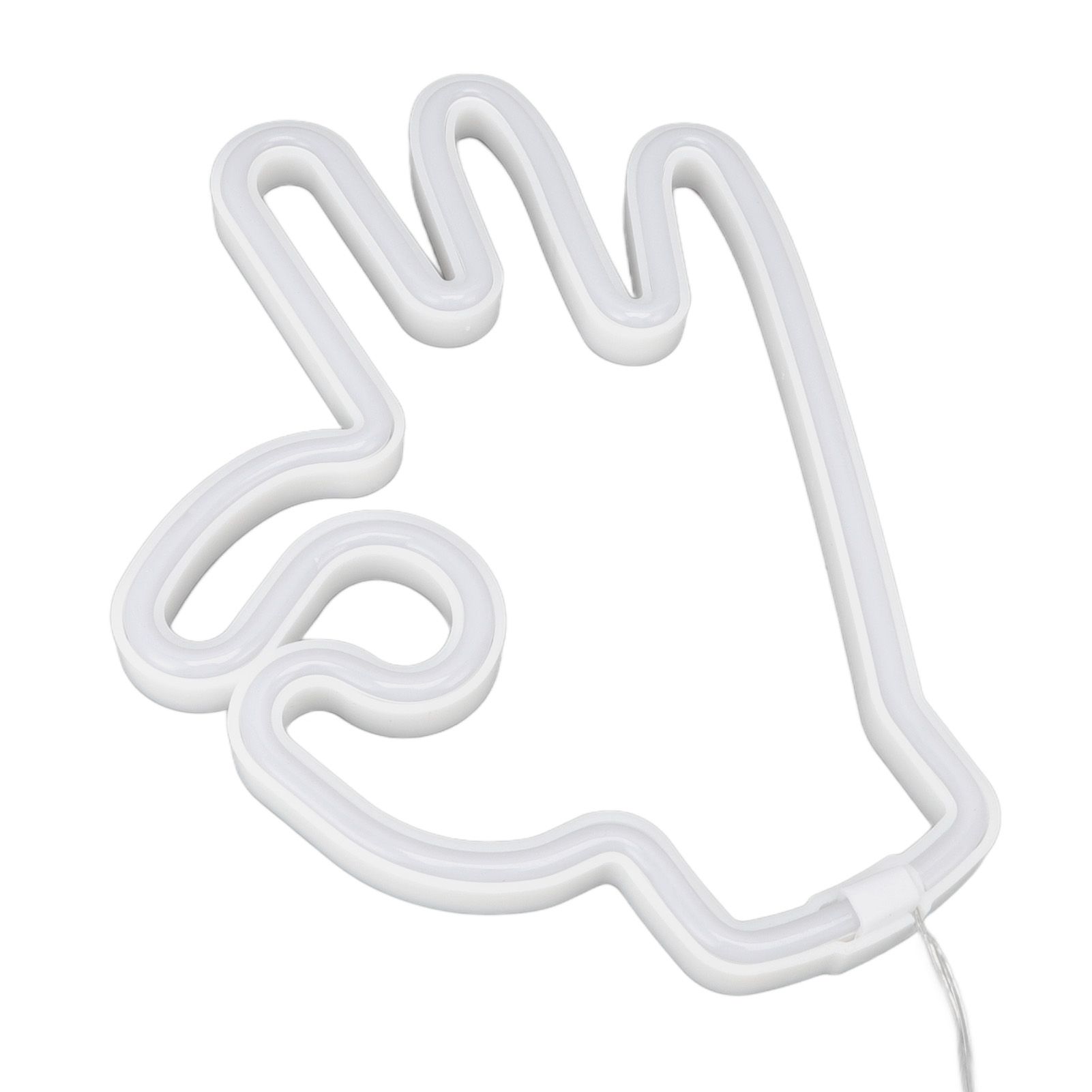 Hand Finger Neon Light OK Shaped LED Neon Sign Battery USB and Battery Powered Wall Decor Light for Home Bedroom - Image 8