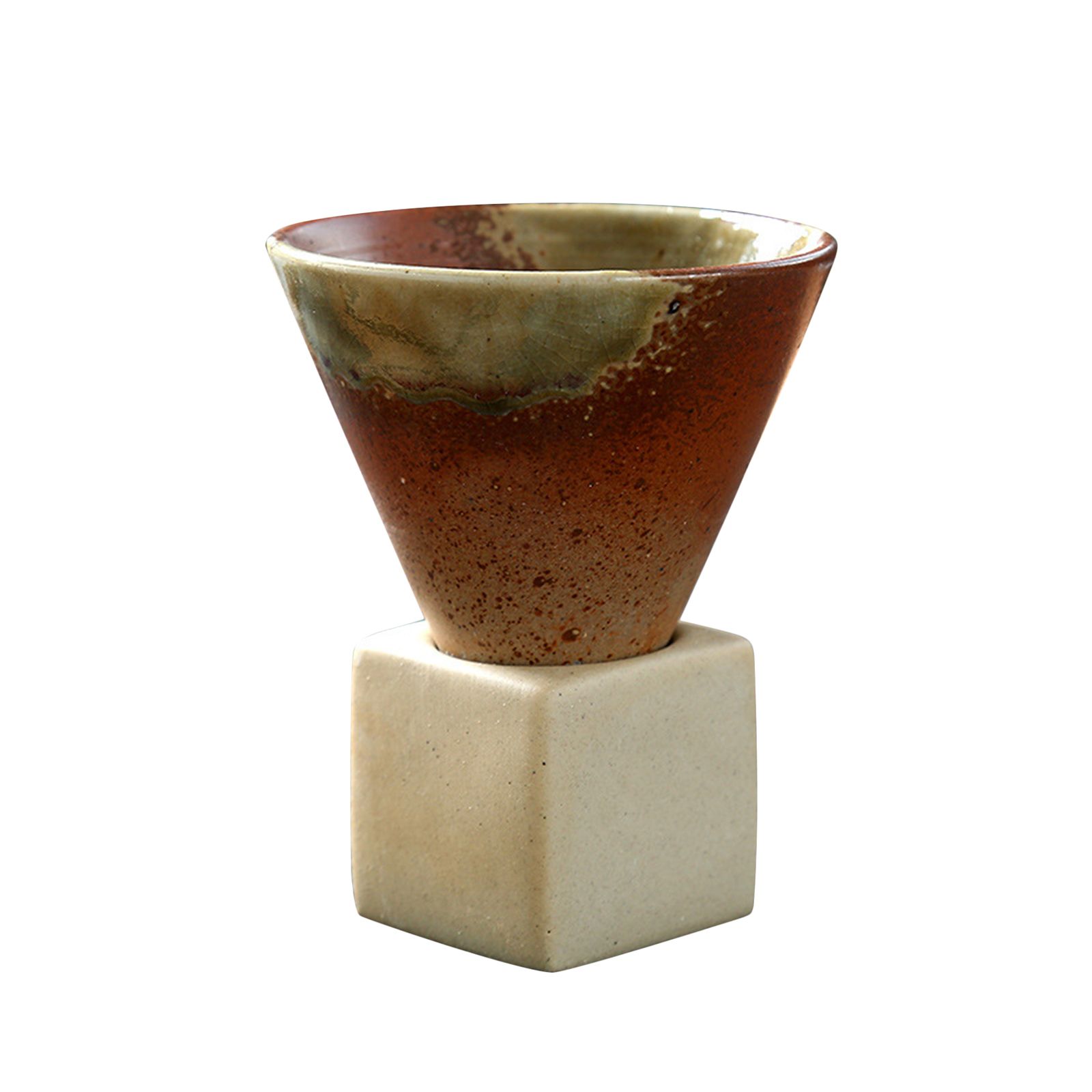 200mL Japanese Pottery Mug Coffee Mug Latte Cup with Base Ceramic Mug - Image 1