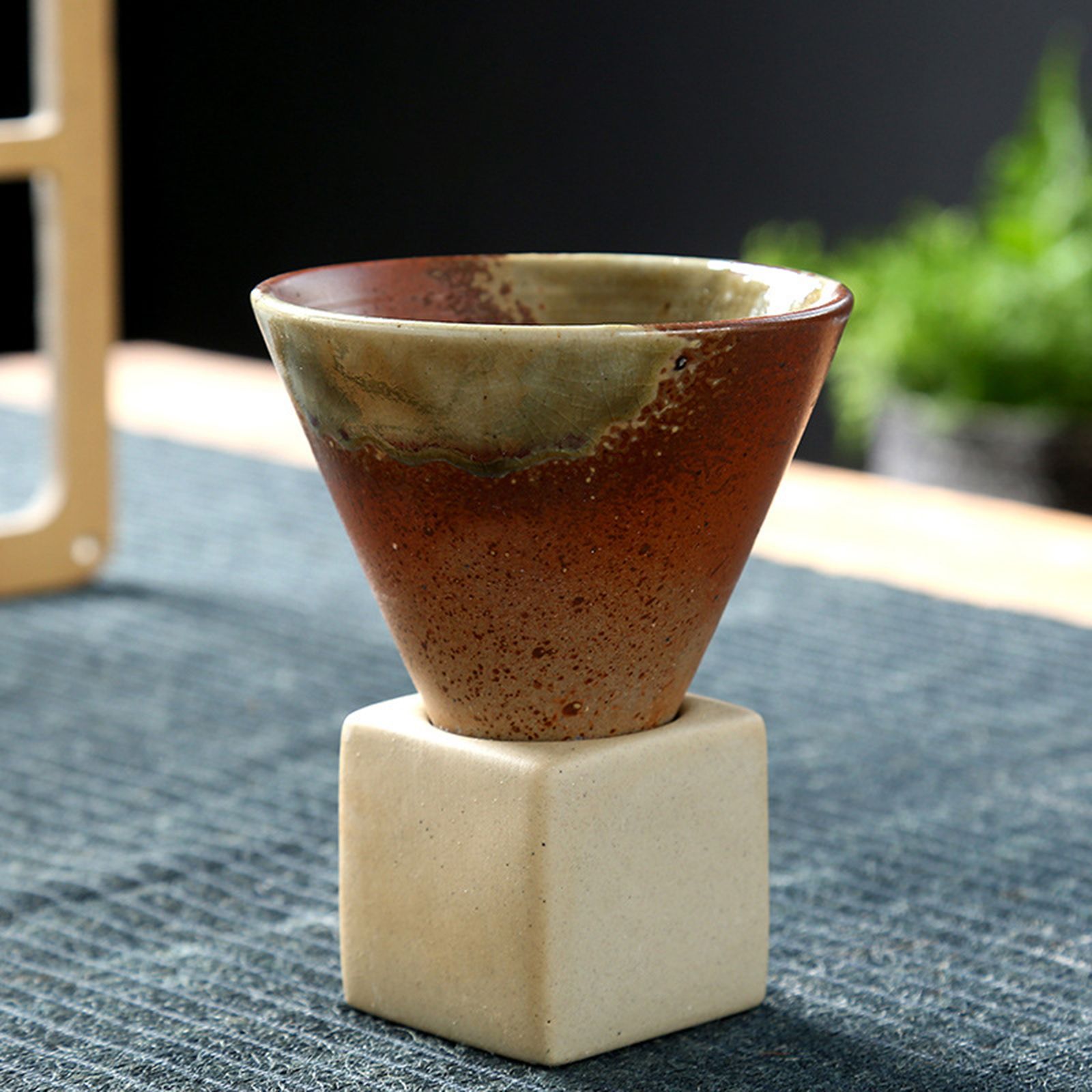 200mL Japanese Pottery Mug Coffee Mug Latte Cup with Base Ceramic Mug - Image 2