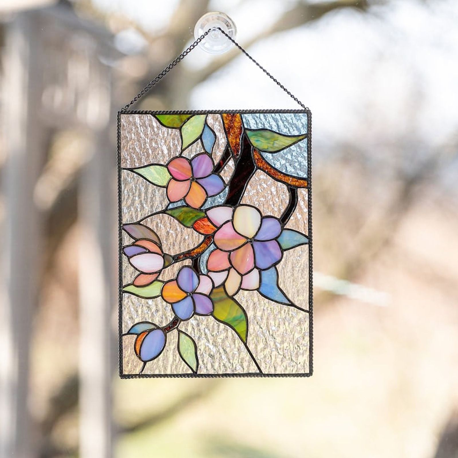Cardinal Stained Window Panel Glass Window Hanging For Wall Decoration - Image 4