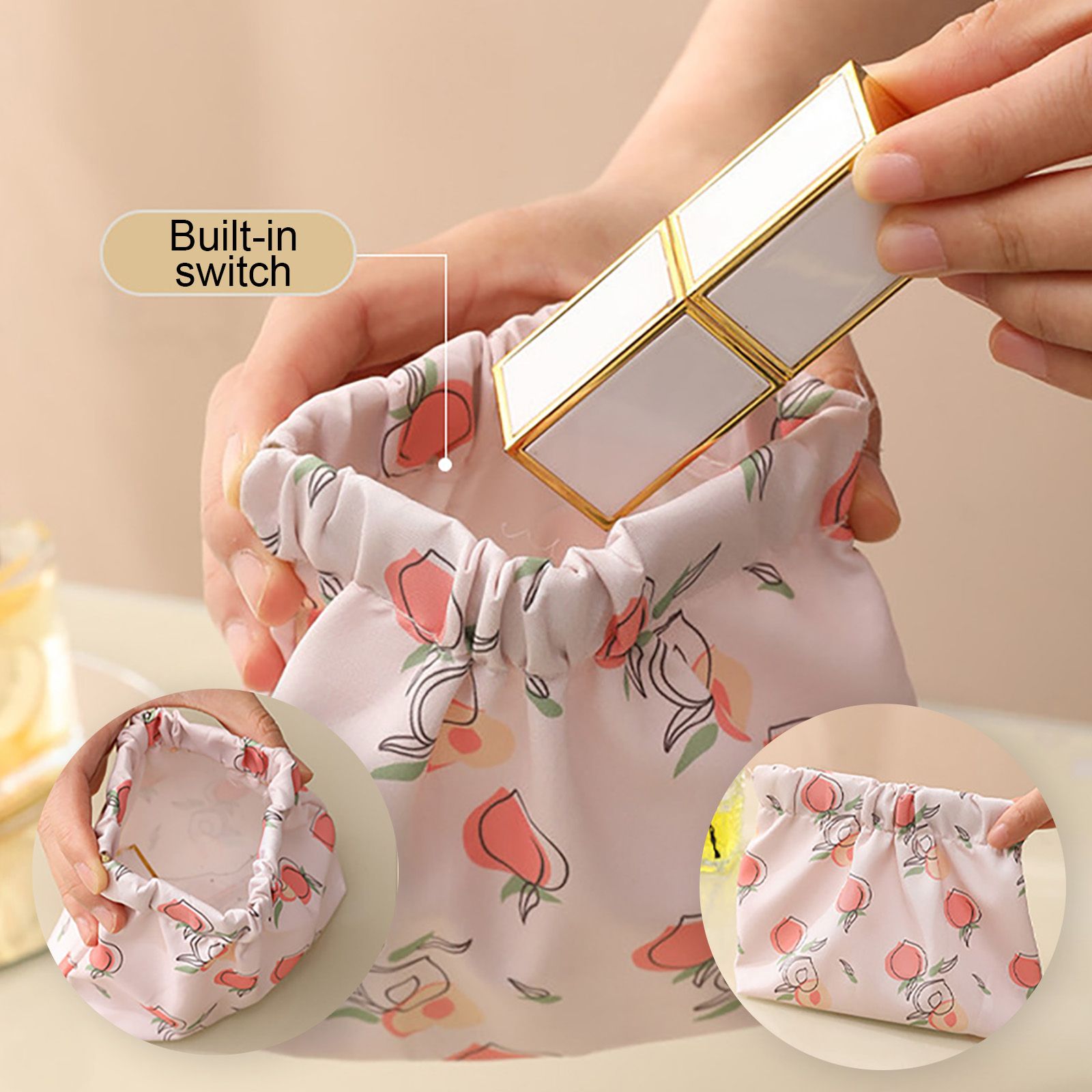 Waterproof Shrapnel Print Storage Bag Mini Makeup Bag Cosmetic Bag - Image 5