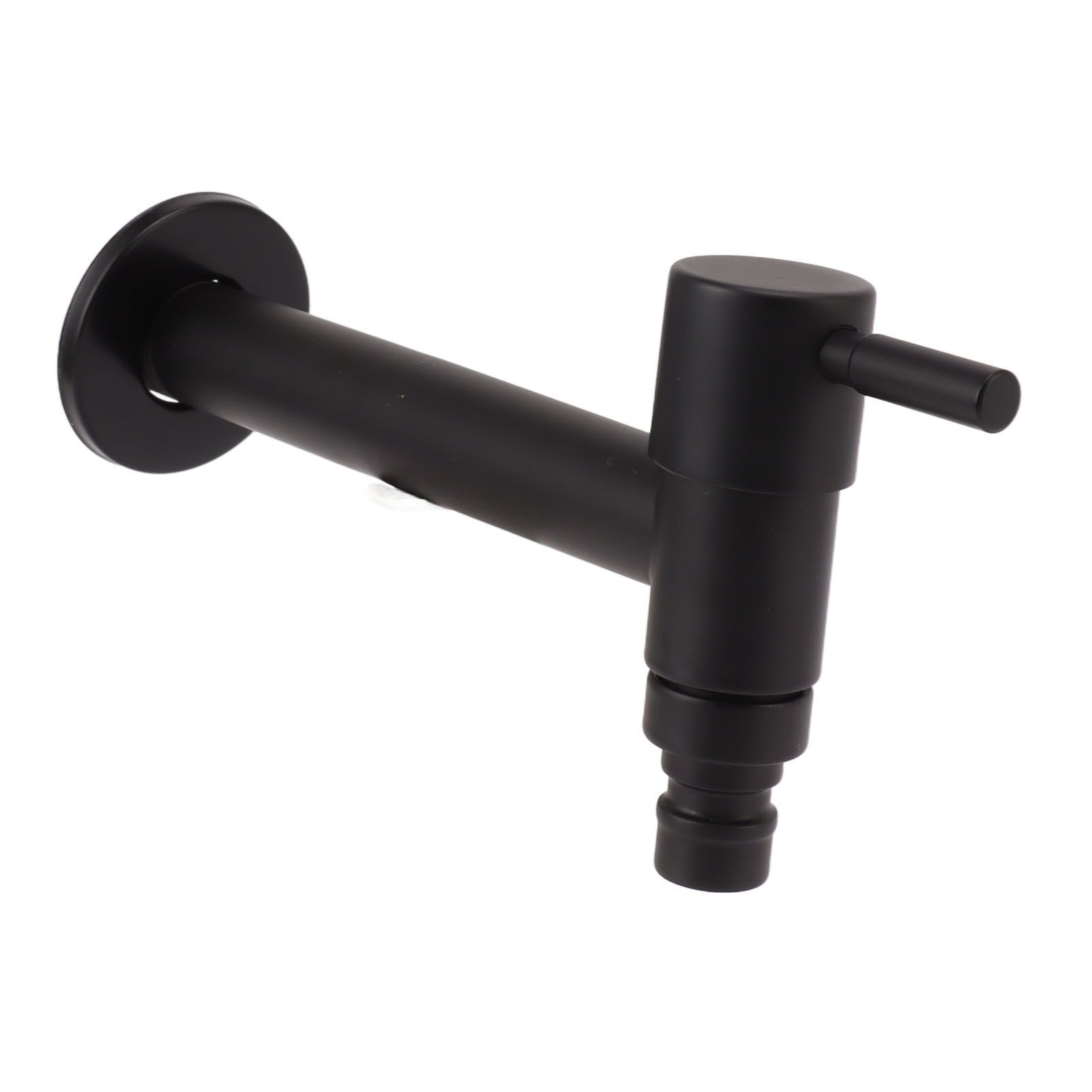 G1/2 Wall Mounted Cold Water Tap 304 Stainless Steel Single Handle Cold Faucet Bathroom Garden Faucet Tap Black for Washing Machine - Image 4