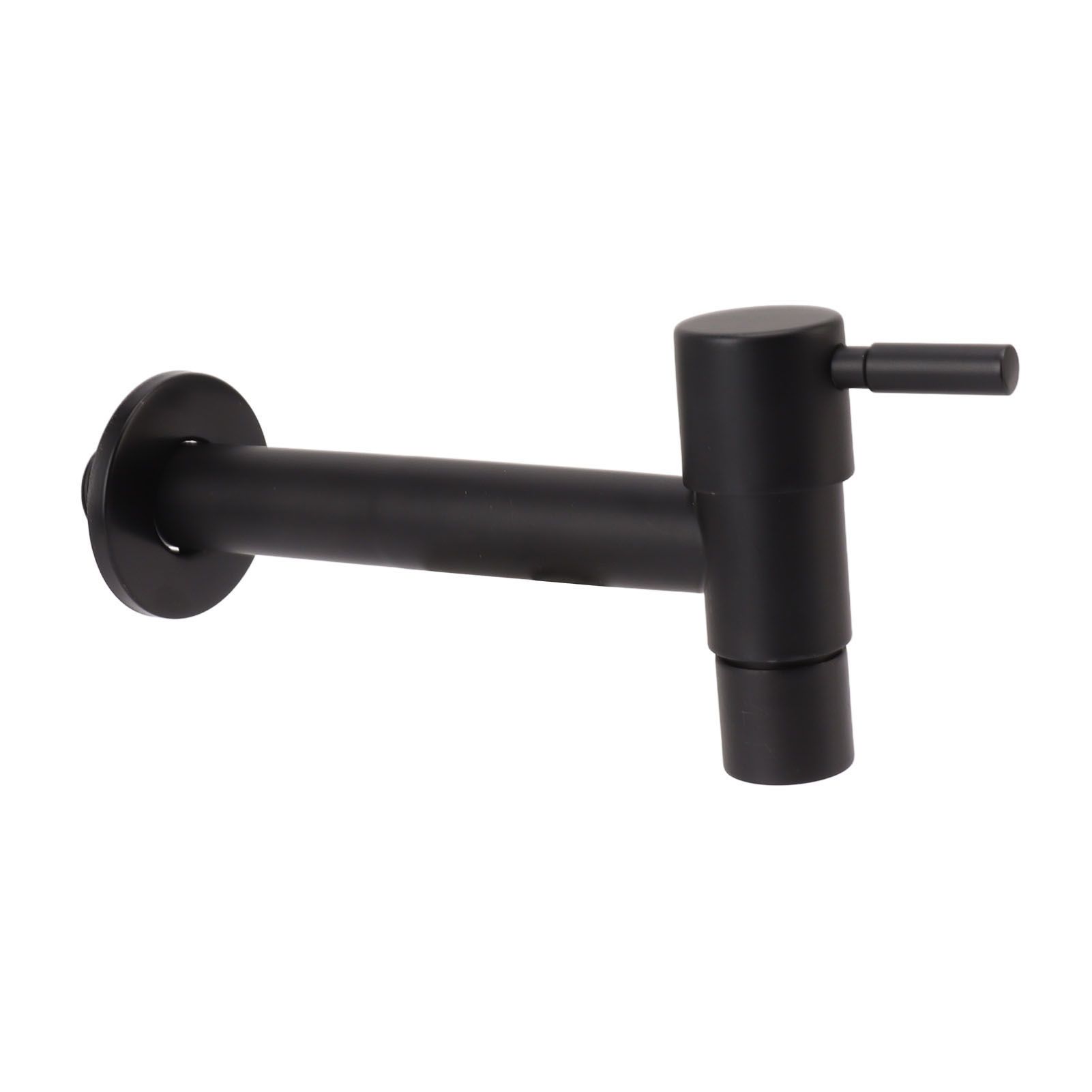 G1/2 Wall Mounted Cold Water Tap 304 Stainless Steel Single Handle Cold Faucet Bathroom Garden Faucet Tap Black for Mop Pool - Image 3