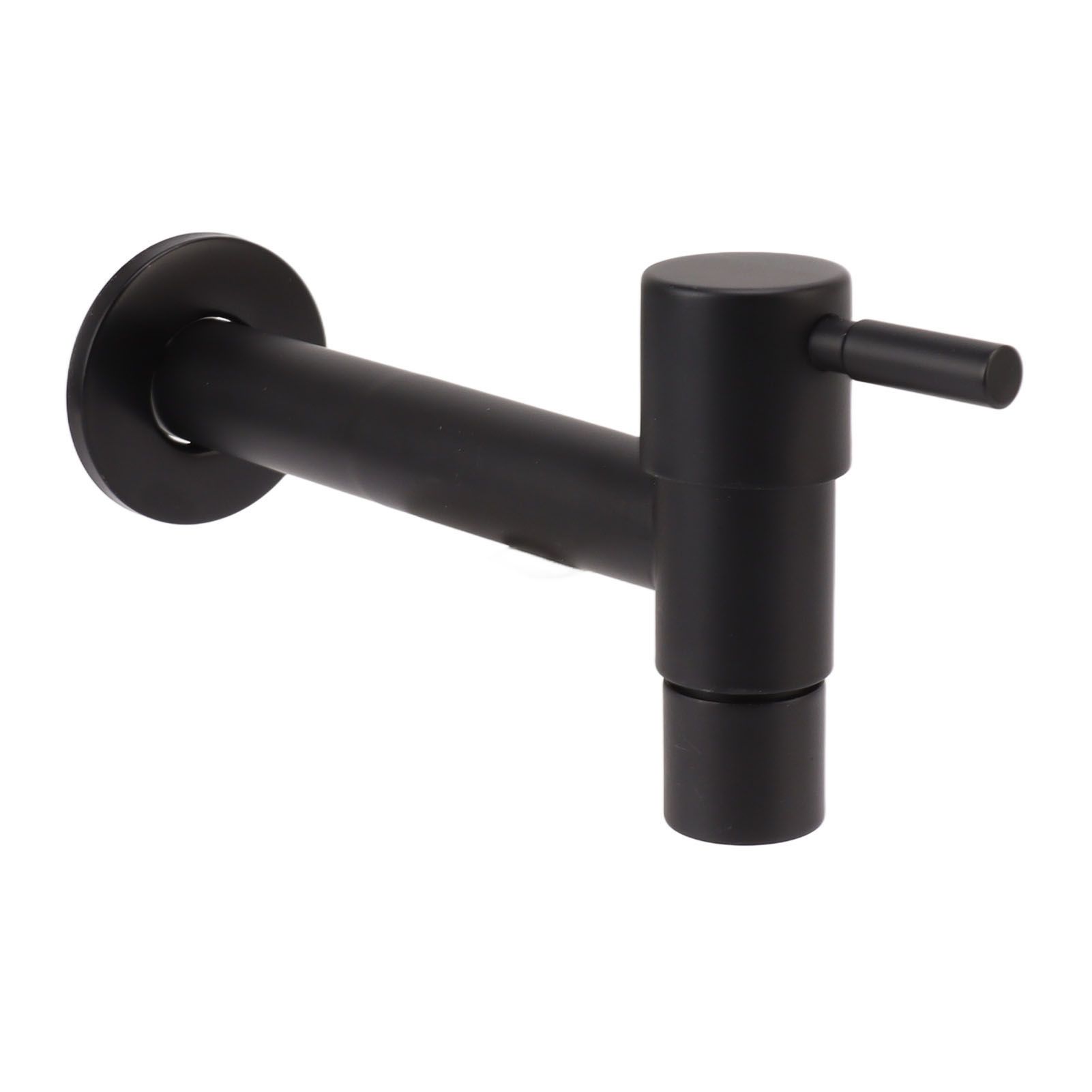 G1/2 Wall Mounted Cold Water Tap 304 Stainless Steel Single Handle Cold Faucet Bathroom Garden Faucet Tap Black for Mop Pool - Image 4