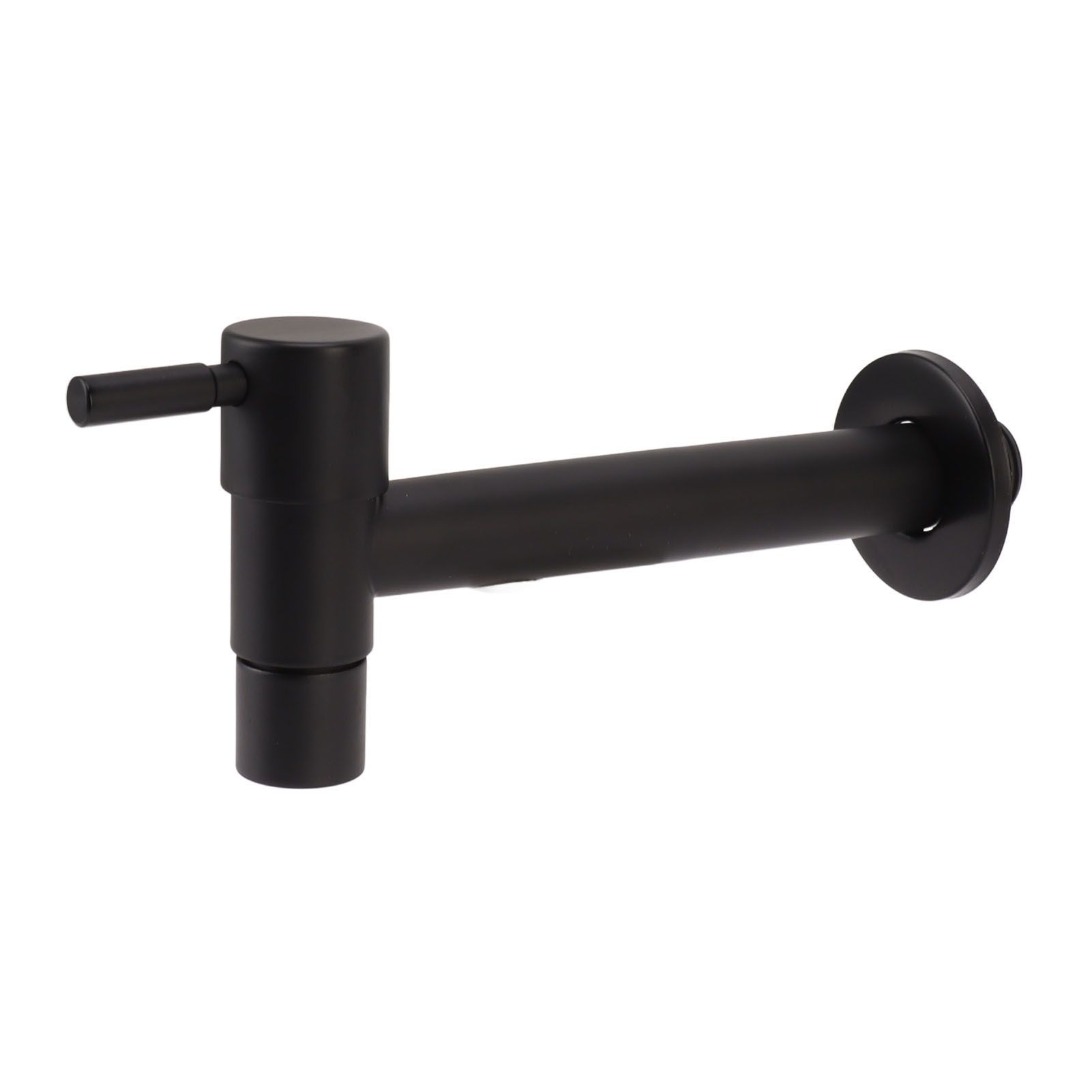 G1/2 Wall Mounted Cold Water Tap 304 Stainless Steel Single Handle Cold Faucet Bathroom Garden Faucet Tap Black for Mop Pool - Image 6