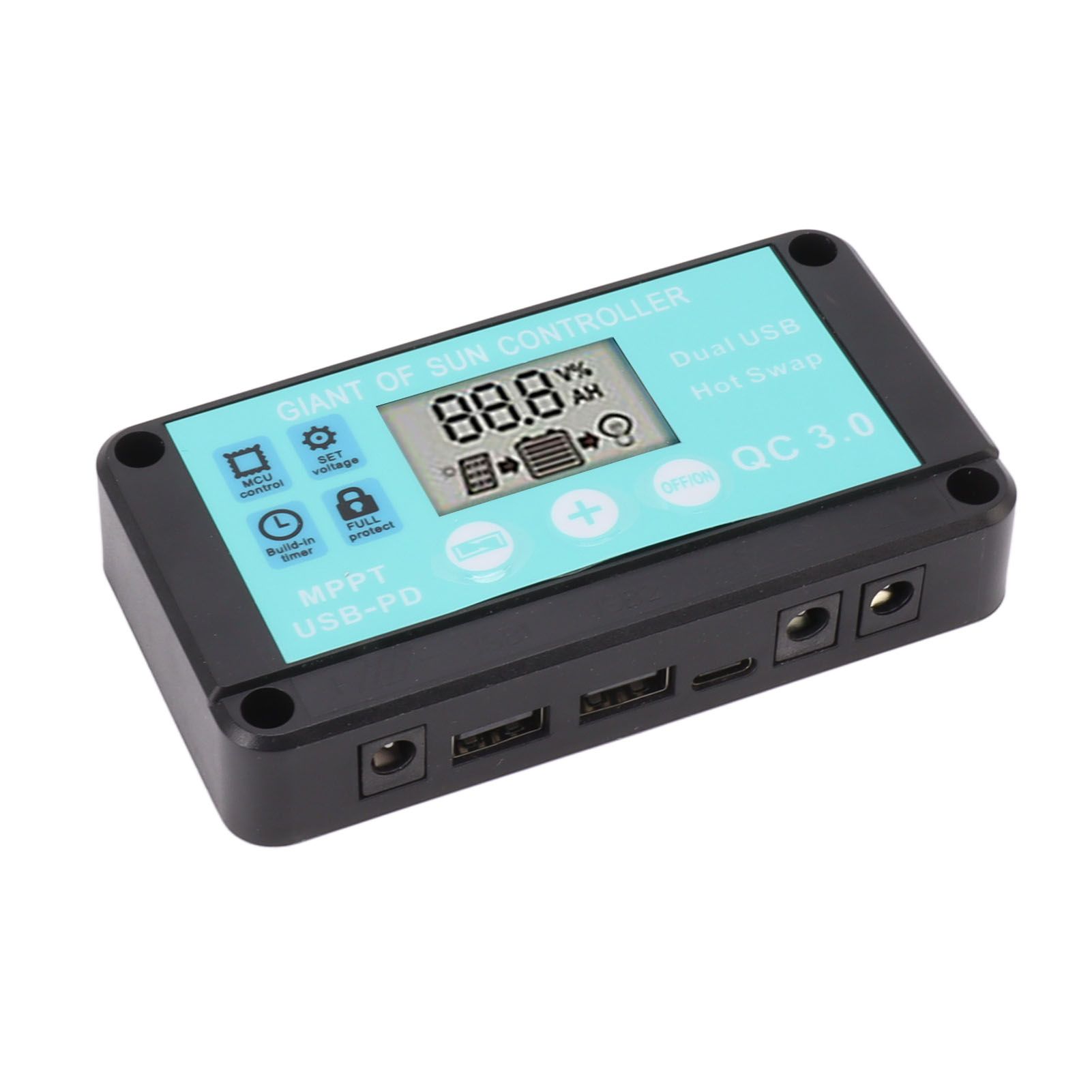 Solar Charge Controller Dual USB Output Fast Charging Solar Panel Regulator 12V/24V for Household Industry 30A - Image 5