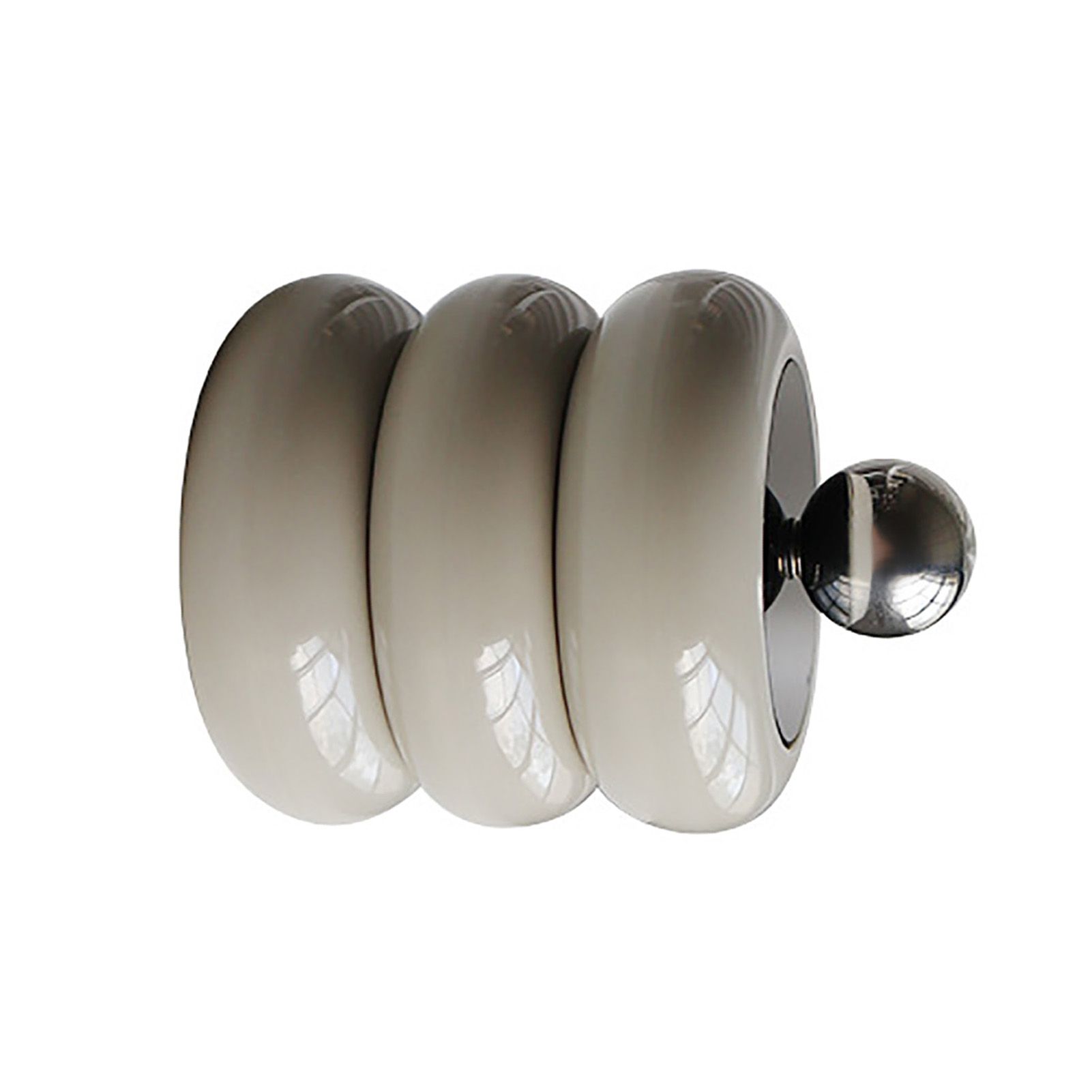 Nordic Style Qtip Holder Dispenser Desktop Dustproof Cotton Swab Storage Container Doughnut Shape Makeup Storage Box with Lid Khaki 3 Layers - Image 6