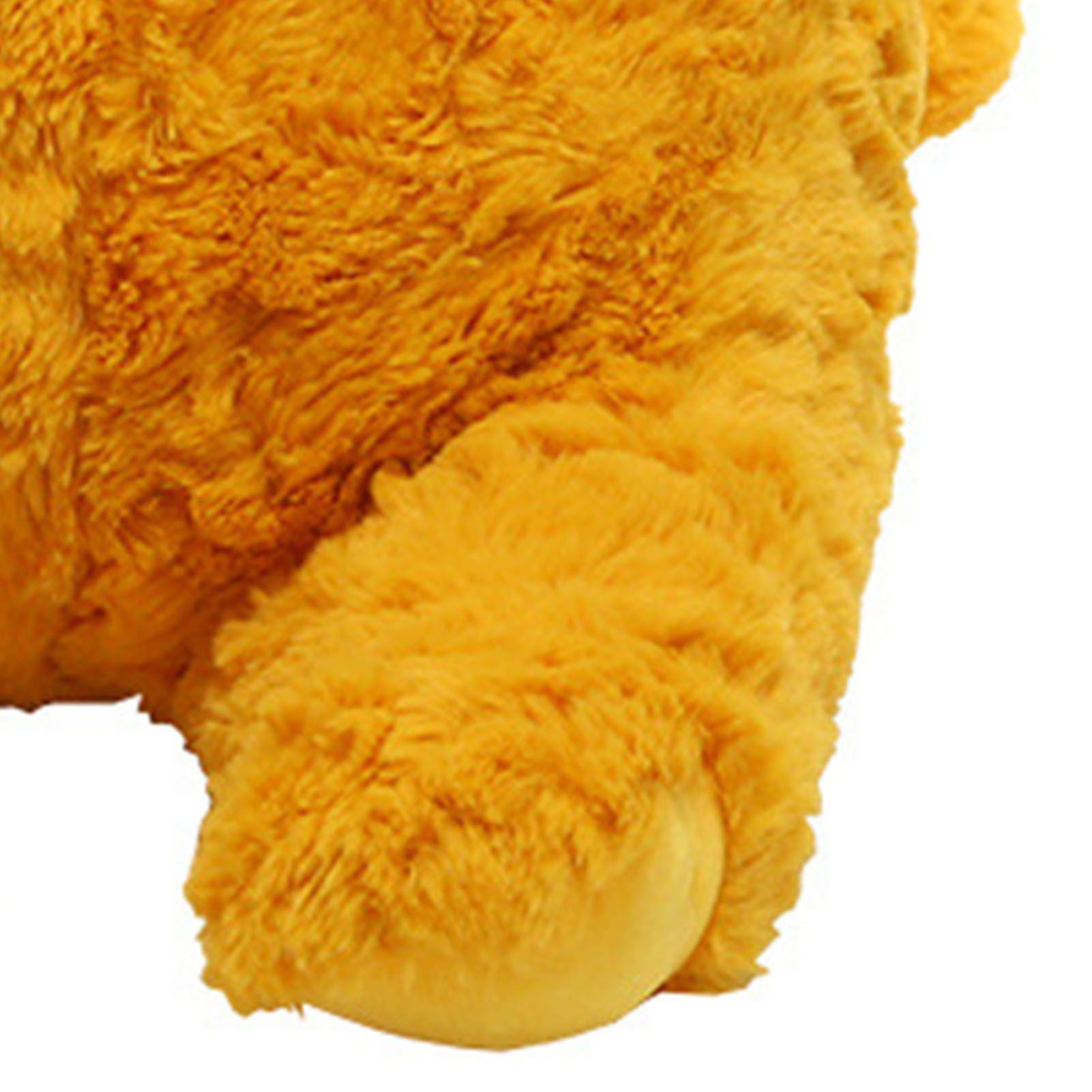 Cat Plush Toy Cute Soft Skin Friendly Fluffy Staring Short Plush Cat Hugging Sleeping Pillow for Home Brown - Image 8