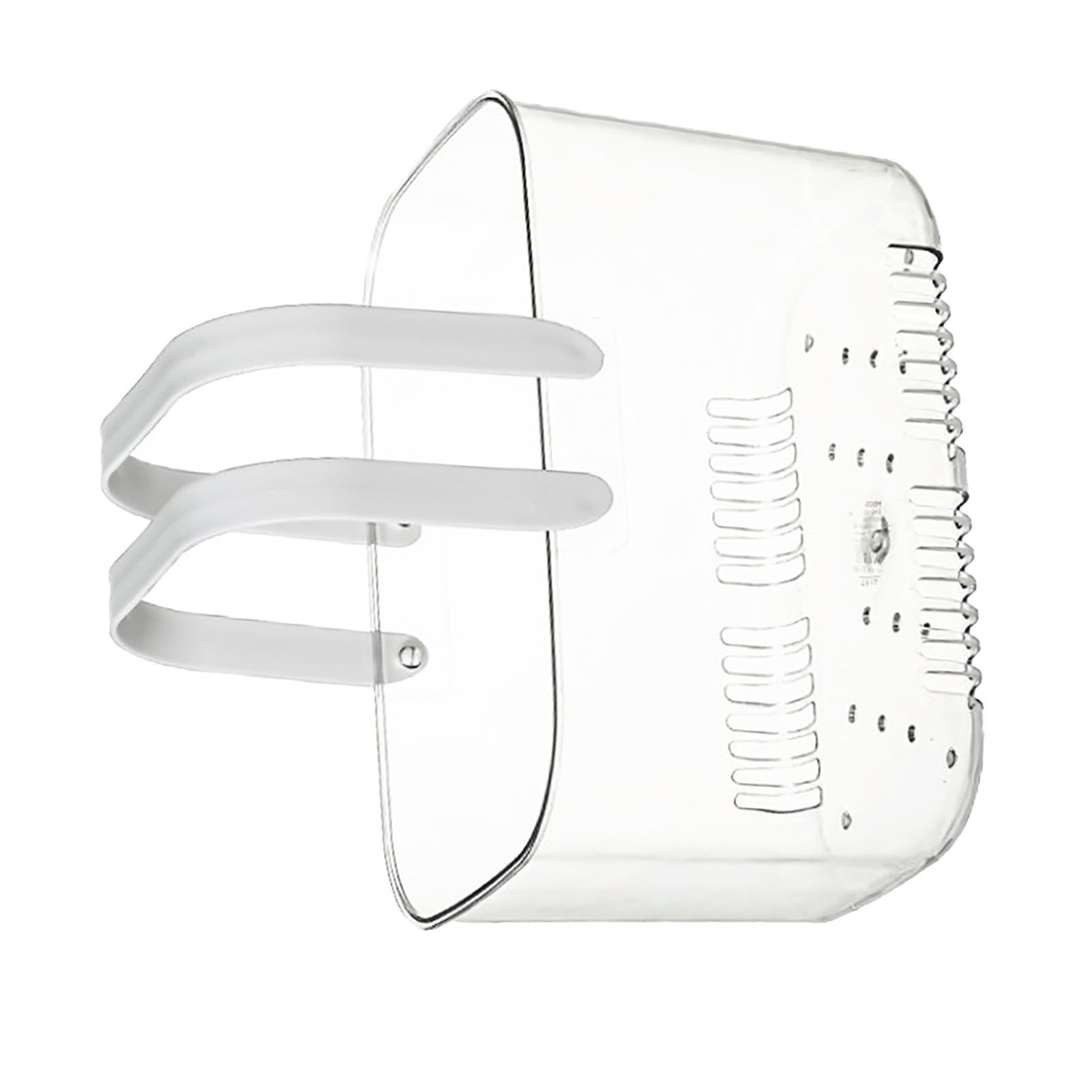 Clear Hand Basket Comfortable Handle Ventilation Holes Easy Access Versatile Fruit Storage Basket for Camping White - Image 2