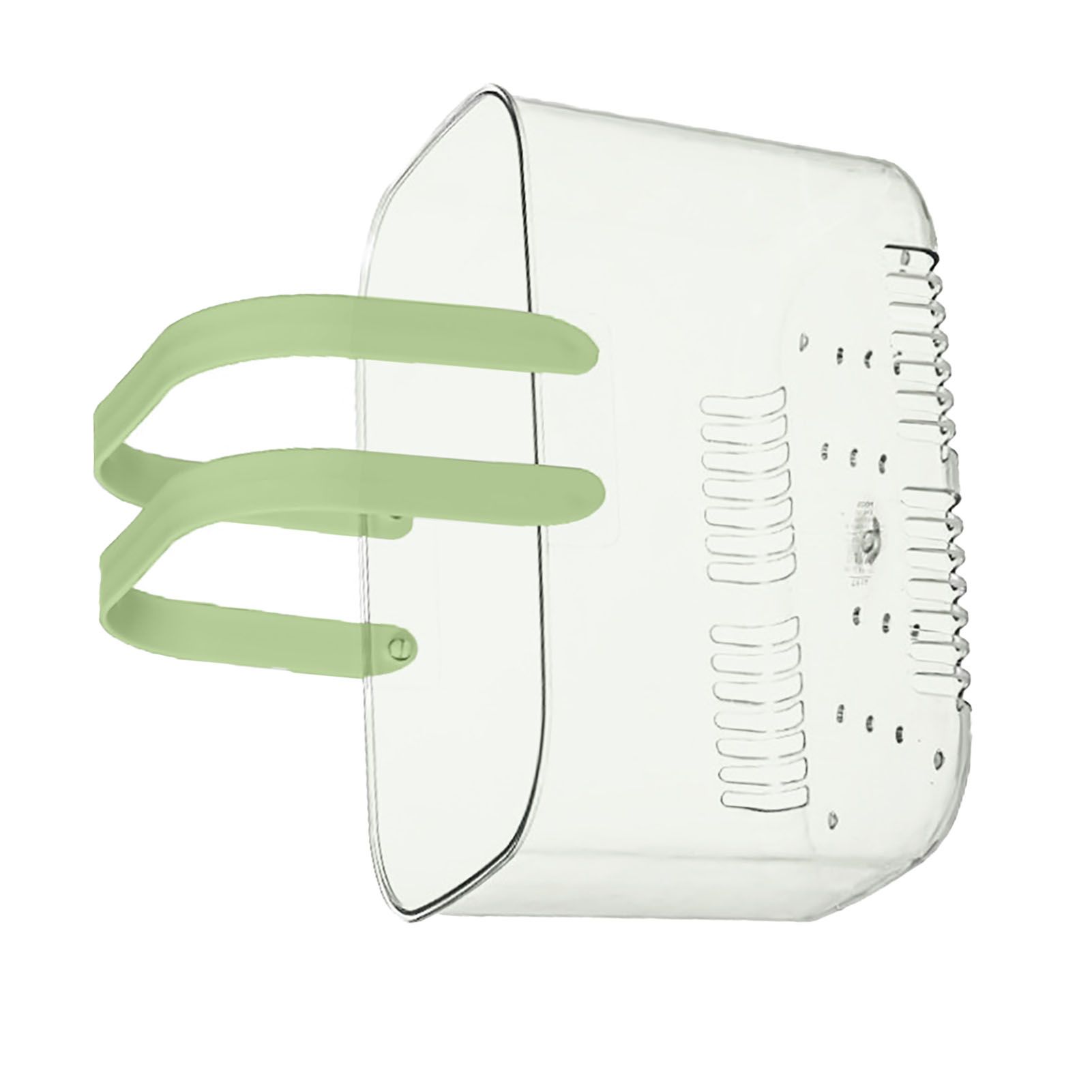 Clear Hand Basket Comfortable Handle Ventilation Holes Easy Access Versatile Fruit Storage Basket for Camping Green - Image 2