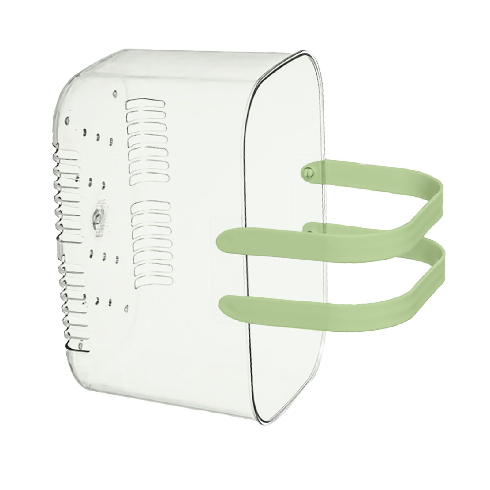 Clear Hand Basket Comfortable Handle Ventilation Holes Easy Access Versatile Fruit Storage Basket for Camping Green - Image 3