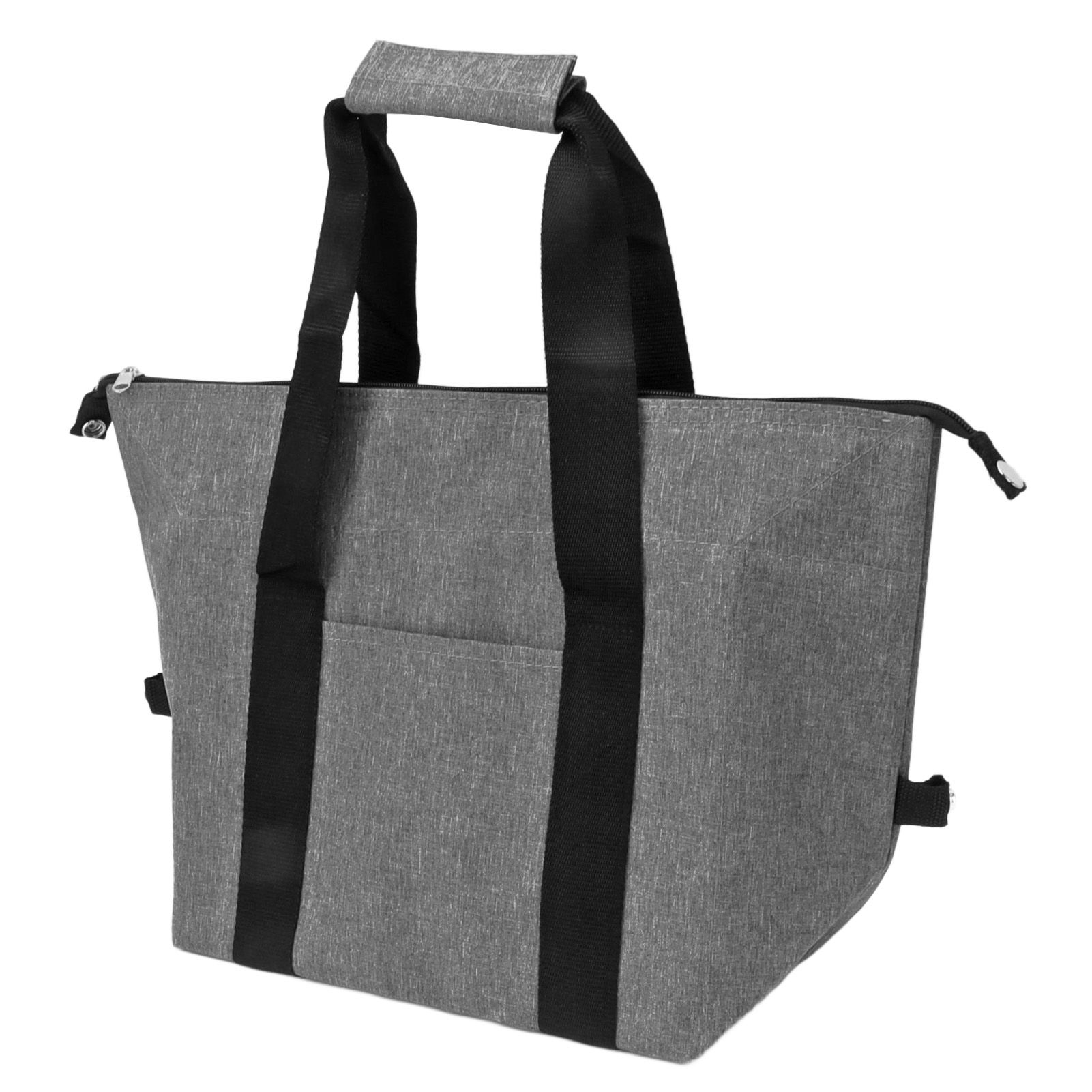 Camping Cooler Bag Leakproof Foldable Fresh Picnic Thermal Insulation Bag for Travel Work School Grey Small Size 10L - Image 4