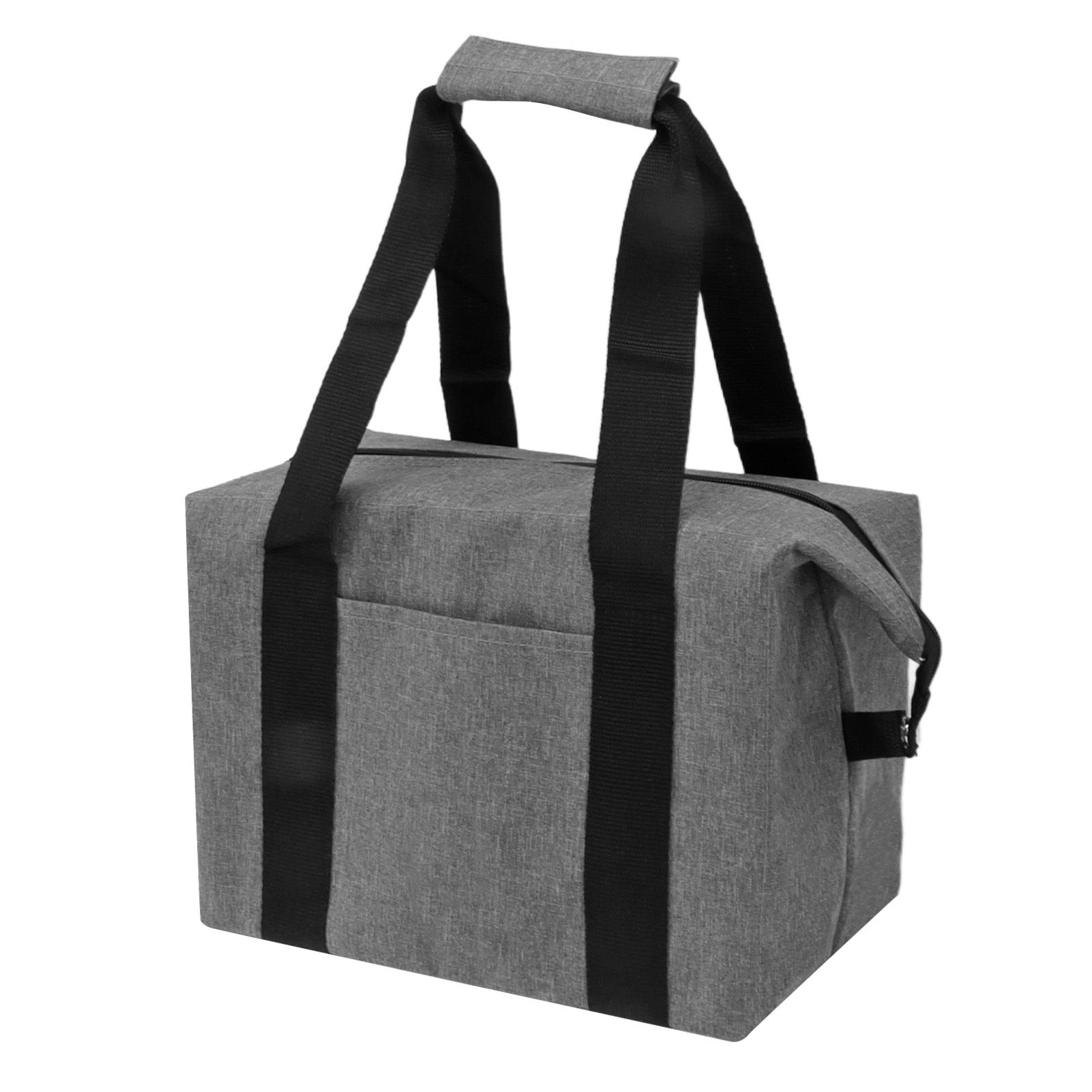 Camping Cooler Bag Leakproof Foldable Fresh Picnic Thermal Insulation Bag for Travel Work School Grey Small Size 10L - Image 7