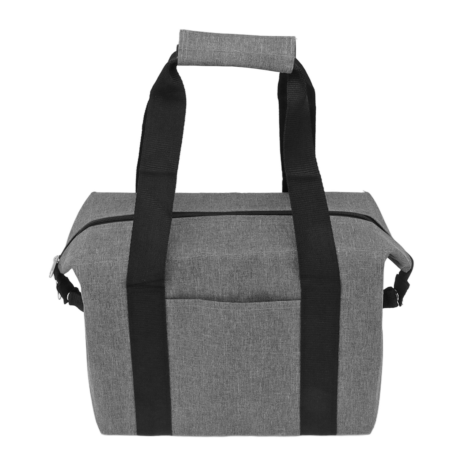 Camping Cooler Bag Leakproof Foldable Fresh Picnic Thermal Insulation Bag for Travel Work School Grey Small Size 10L - Image 8