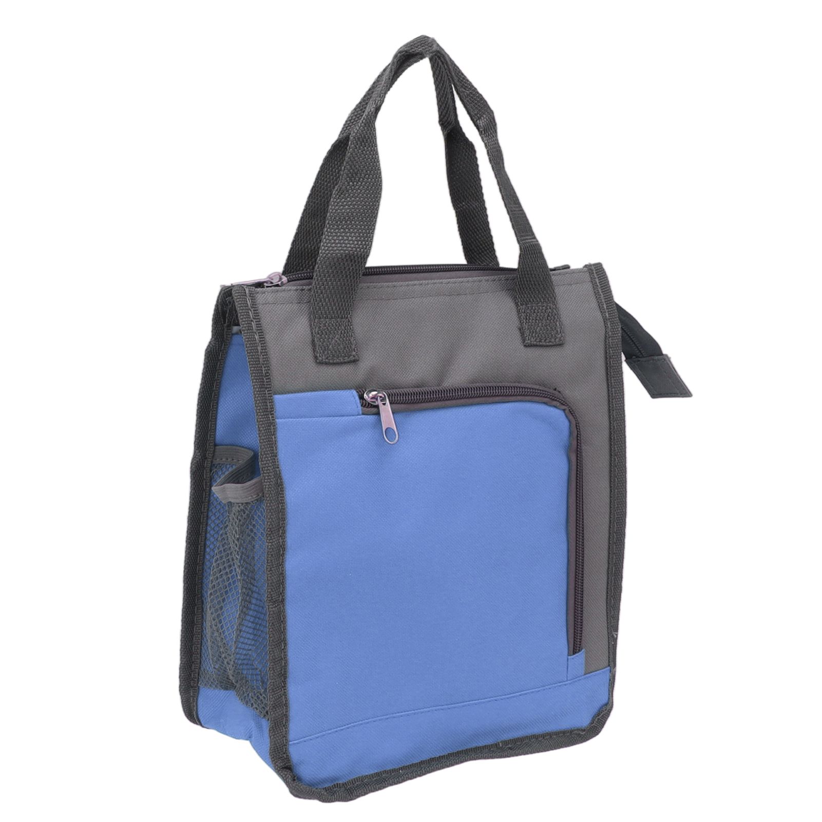 Insulated Refrigerated Bag Widened Handle Insulated Reusable Grocery Bag for Work Travel Hiking Food Delivery Blue - Image 2