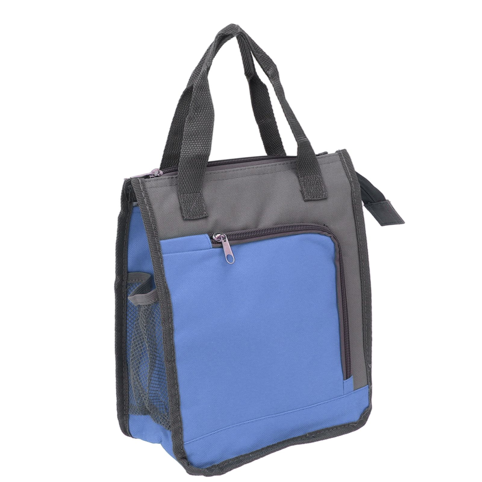 Insulated Refrigerated Bag Widened Handle Insulated Reusable Grocery Bag for Work Travel Hiking Food Delivery Blue - Image 7