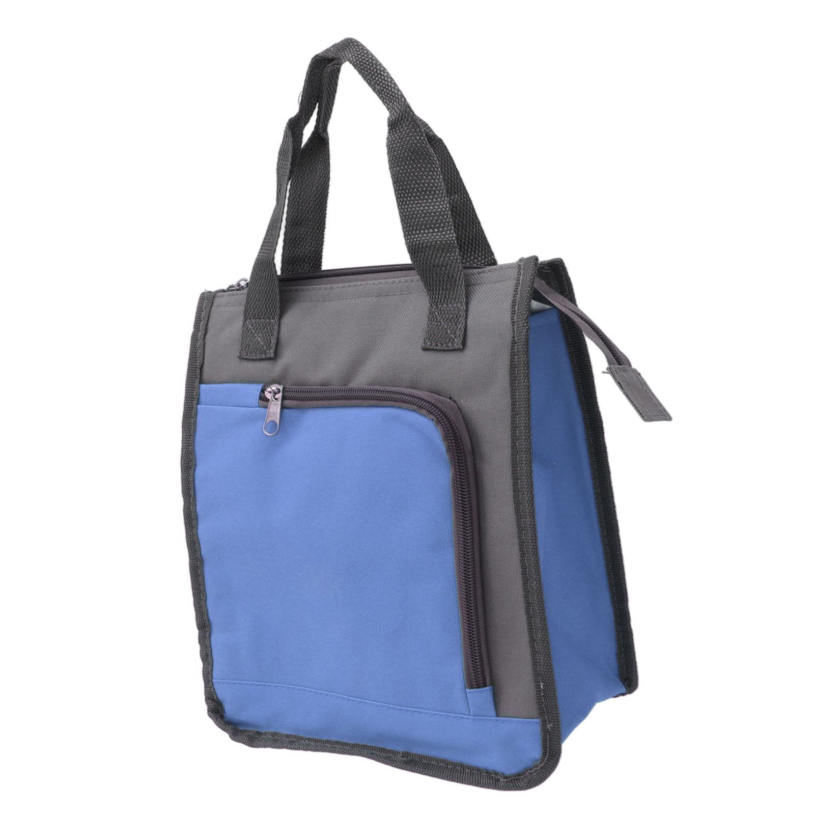 Insulated Refrigerated Bag Widened Handle Insulated Reusable Grocery Bag for Work Travel Hiking Food Delivery Blue - Image 8