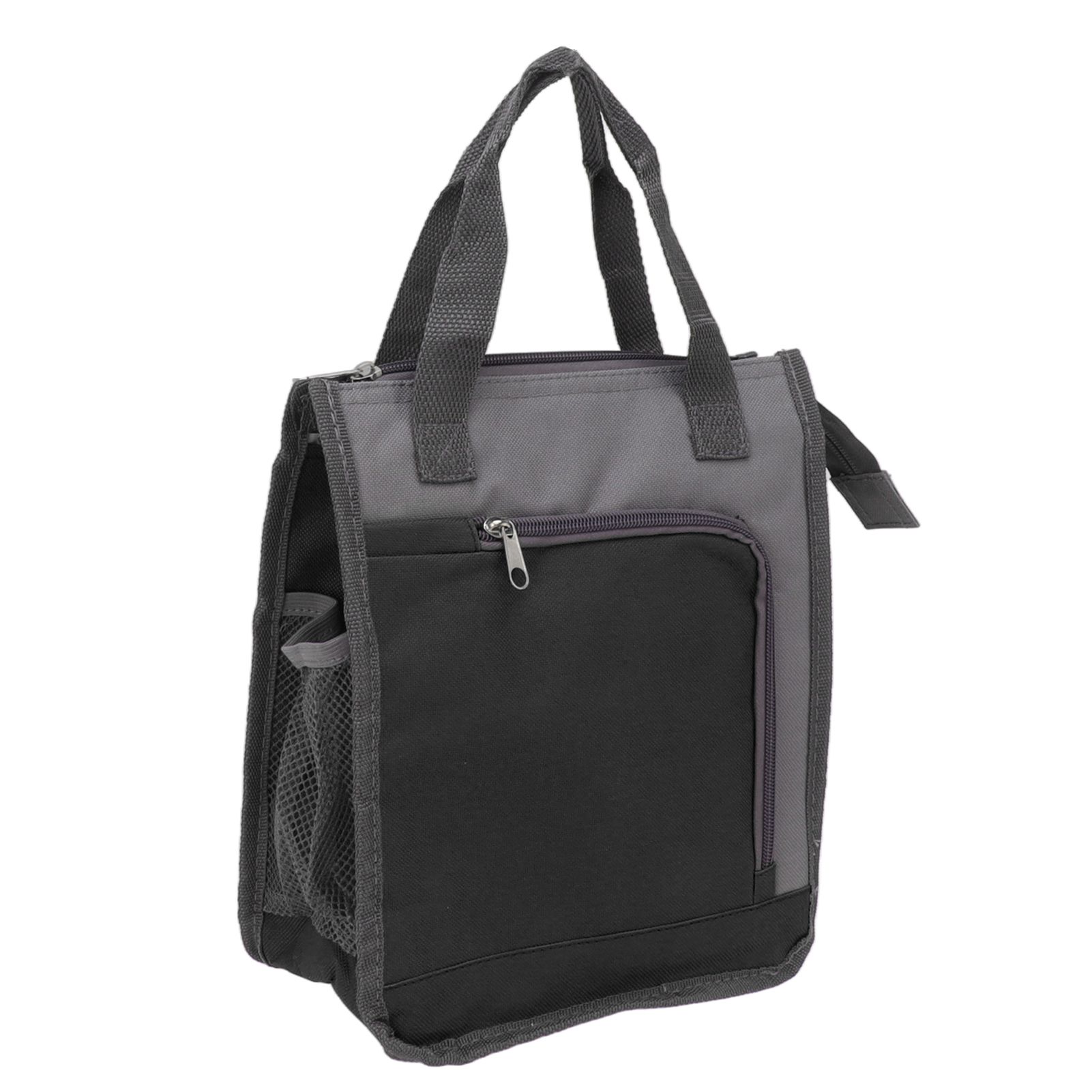 Insulated Refrigerated Bag Widened Handle Insulated Reusable Grocery Bag for Work Travel Hiking Food Delivery Black - Image 2