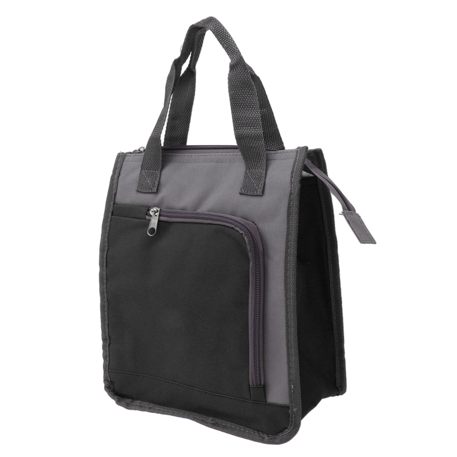 Insulated Refrigerated Bag Widened Handle Insulated Reusable Grocery Bag for Work Travel Hiking Food Delivery Black - Image 3