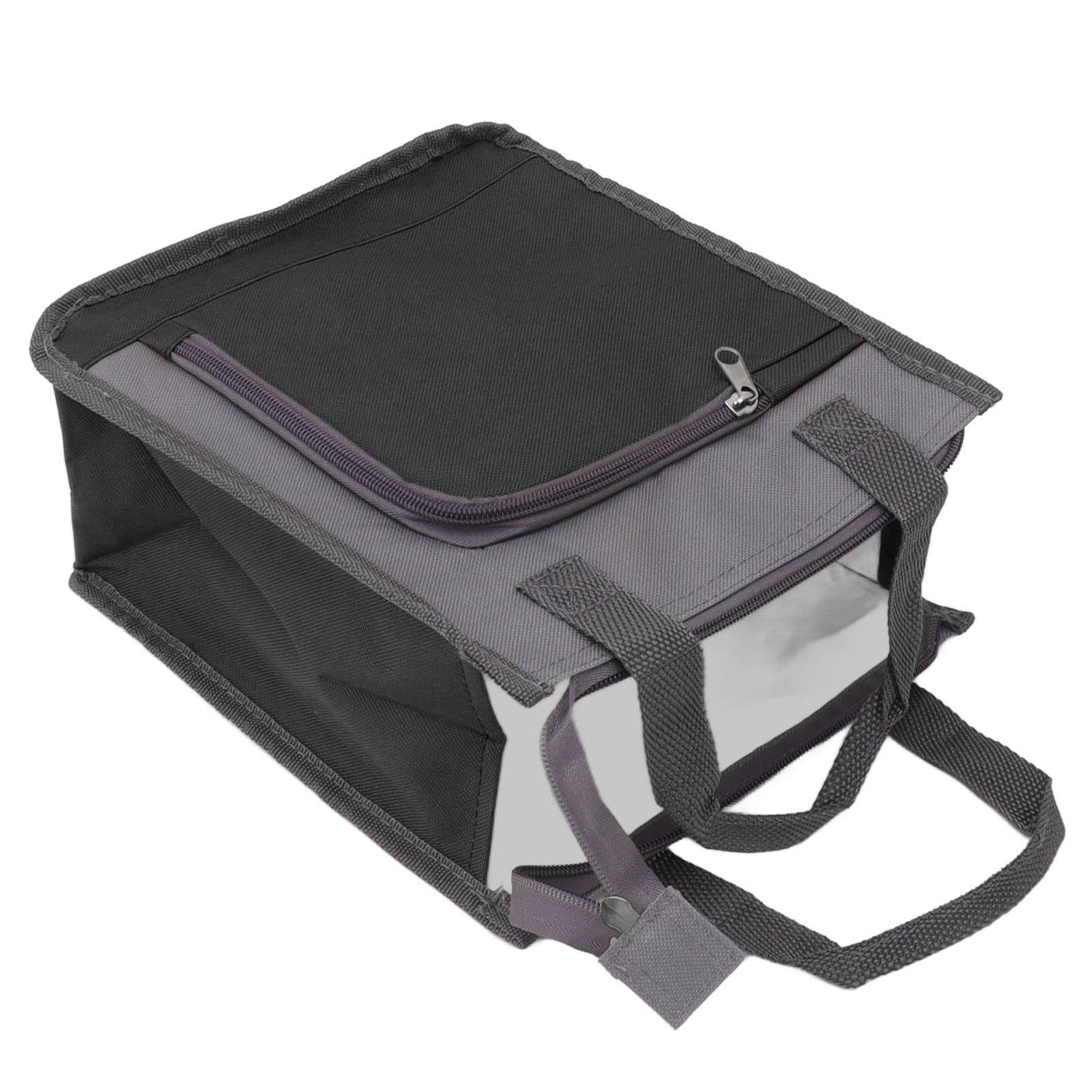 Insulated Refrigerated Bag Widened Handle Insulated Reusable Grocery Bag for Work Travel Hiking Food Delivery Black - Image 6