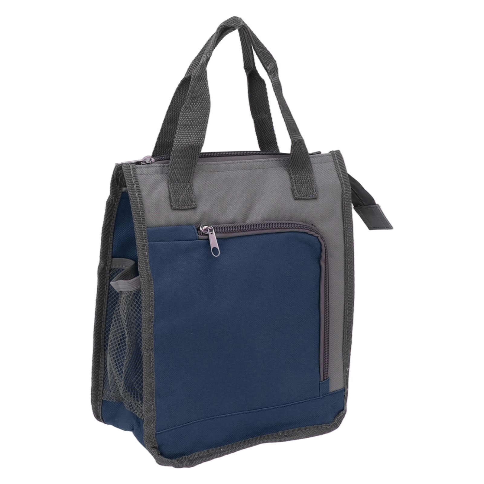 Insulated Refrigerated Bag Widened Handle Insulated Reusable Grocery Bag for Work Travel Hiking Food Delivery Dark Blue - Image 2