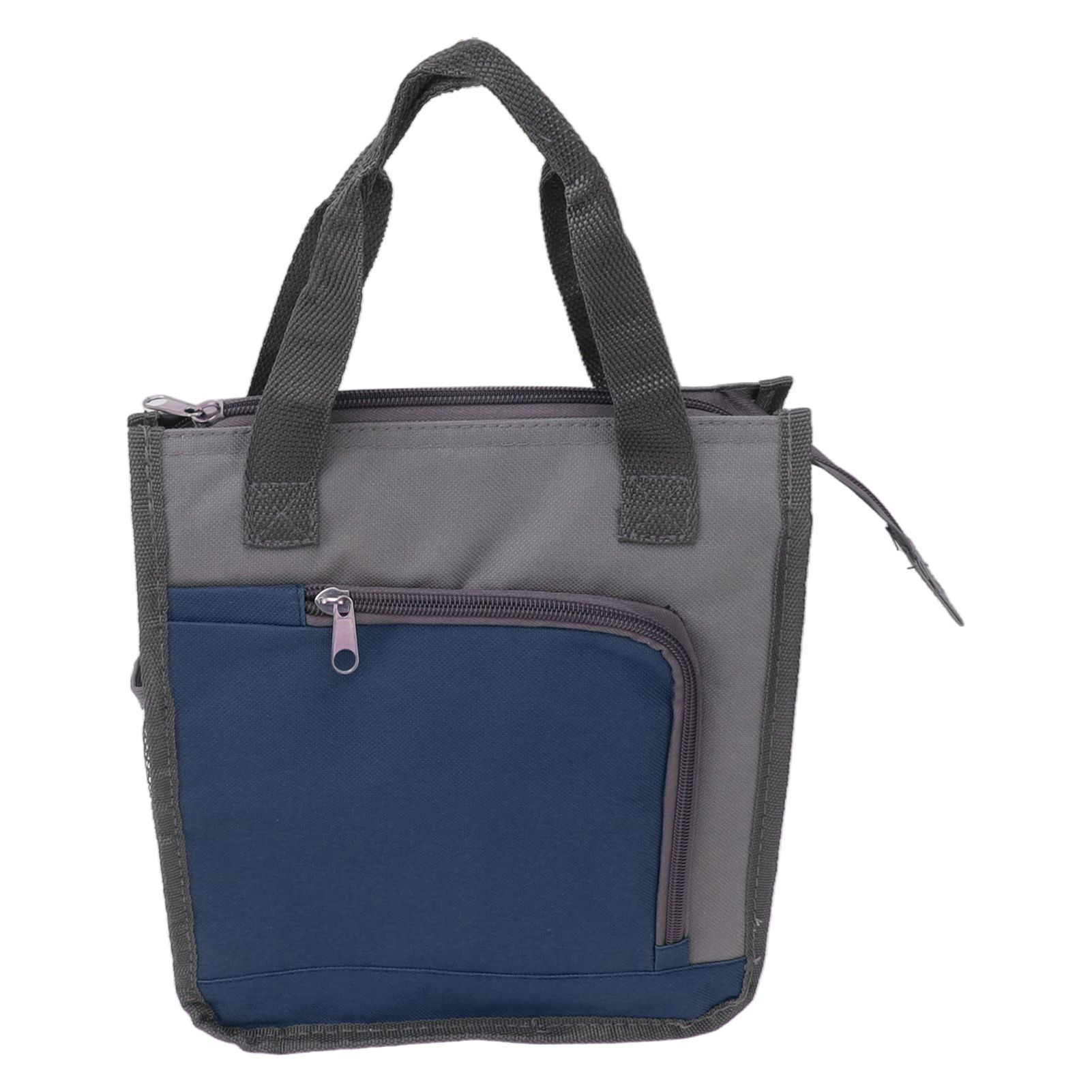 Insulated Refrigerated Bag Widened Handle Insulated Reusable Grocery Bag for Work Travel Hiking Food Delivery Dark Blue - Image 4