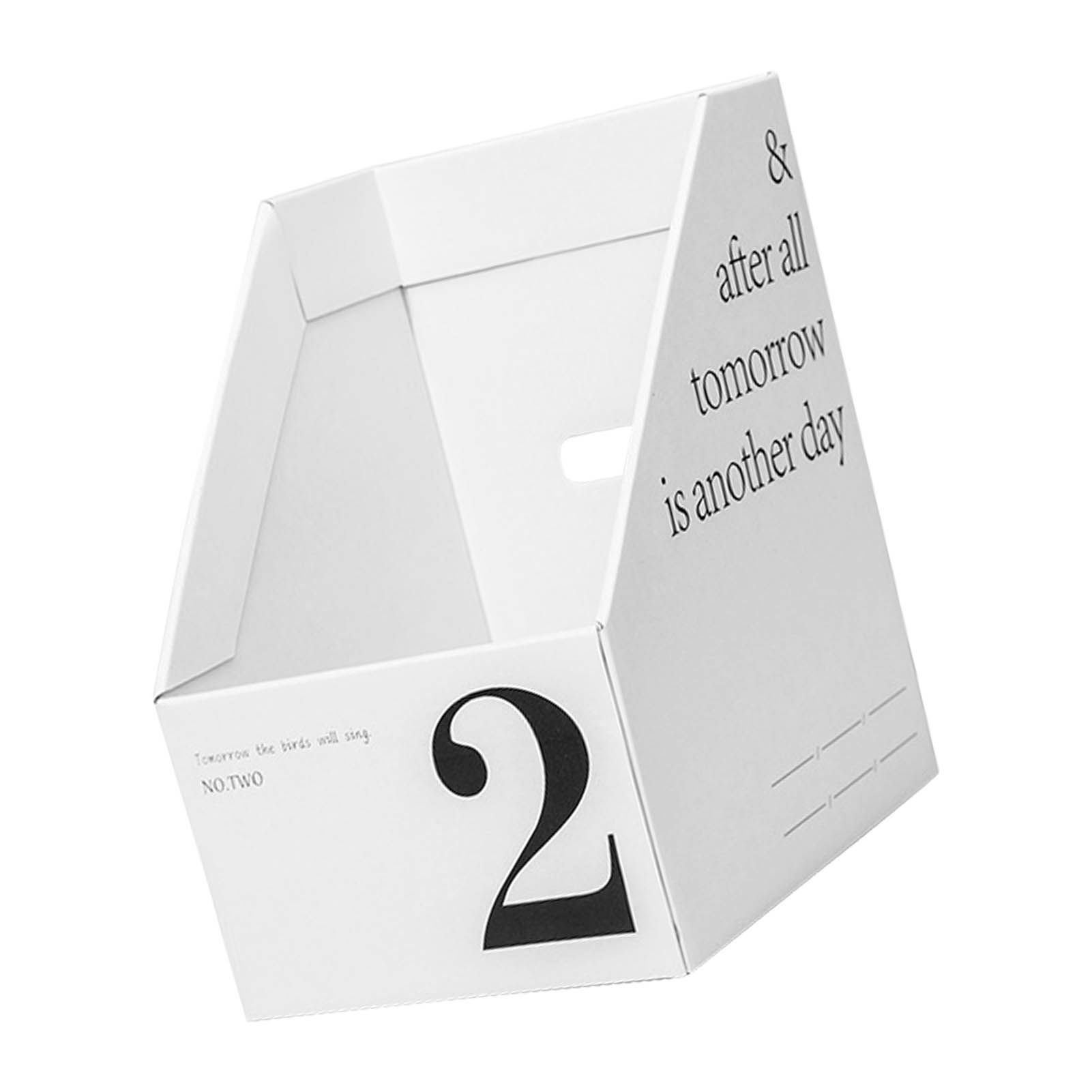 Vertical File Folder Bin Paper Number Marking Slim Desk Storage Organizer for Books Notebooks Magazines Envelopes 2 - Image 2