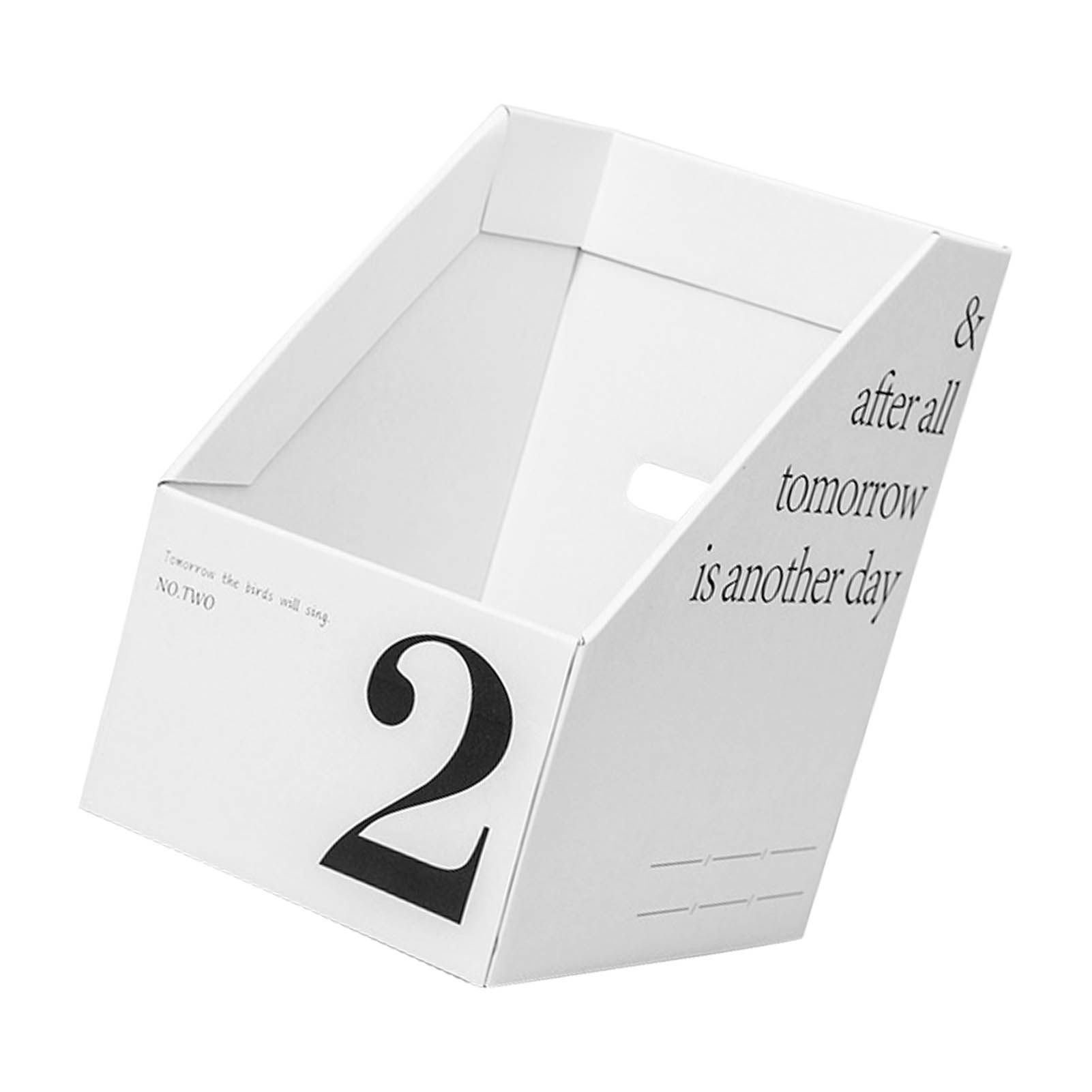 Vertical File Folder Bin Paper Number Marking Slim Desk Storage Organizer for Books Notebooks Magazines Envelopes 2 - Image 3