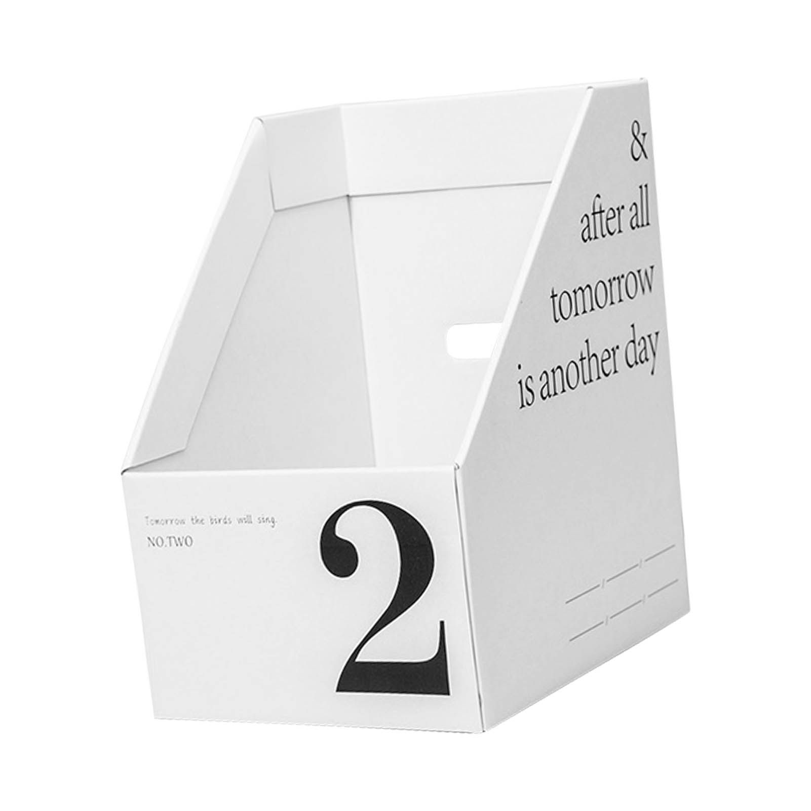 Vertical File Folder Bin Paper Number Marking Slim Desk Storage Organizer for Books Notebooks Magazines Envelopes 2 - Image 4