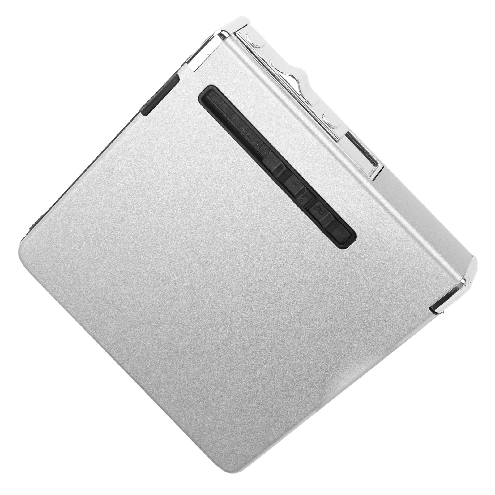 20 Regular Cigarettes Case Box USB Rechargeable Cigarette Case with Lighter for Men Women Ideal Gift for Smoker Silver Matte - Image 6