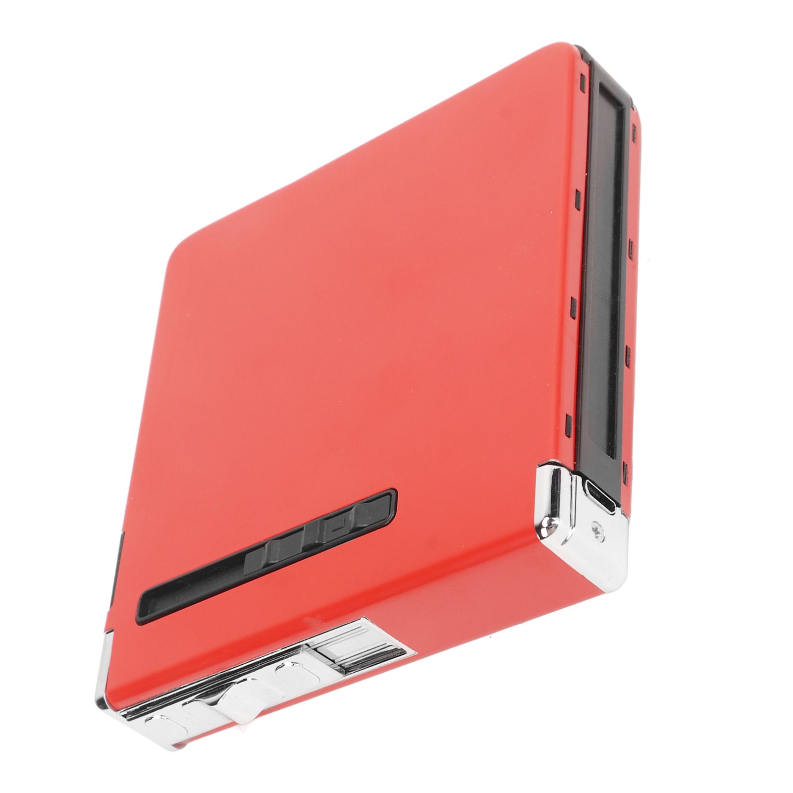20 Regular Cigarettes Case Box USB Rechargeable Cigarette Case with Lighter for Men Women Ideal Gift for Smoker Red - Image 7