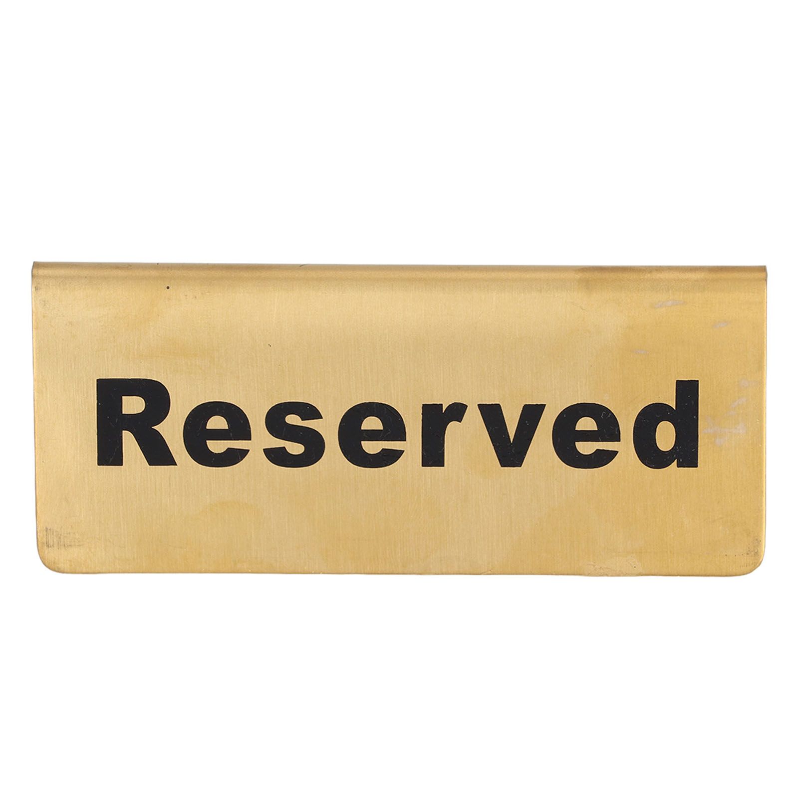 Metal Table Top Sign Strong Stainless Steel Double Sided Space Saving Gold Tabletop Sign for Party Wedding Hotel Reserved - Image 5