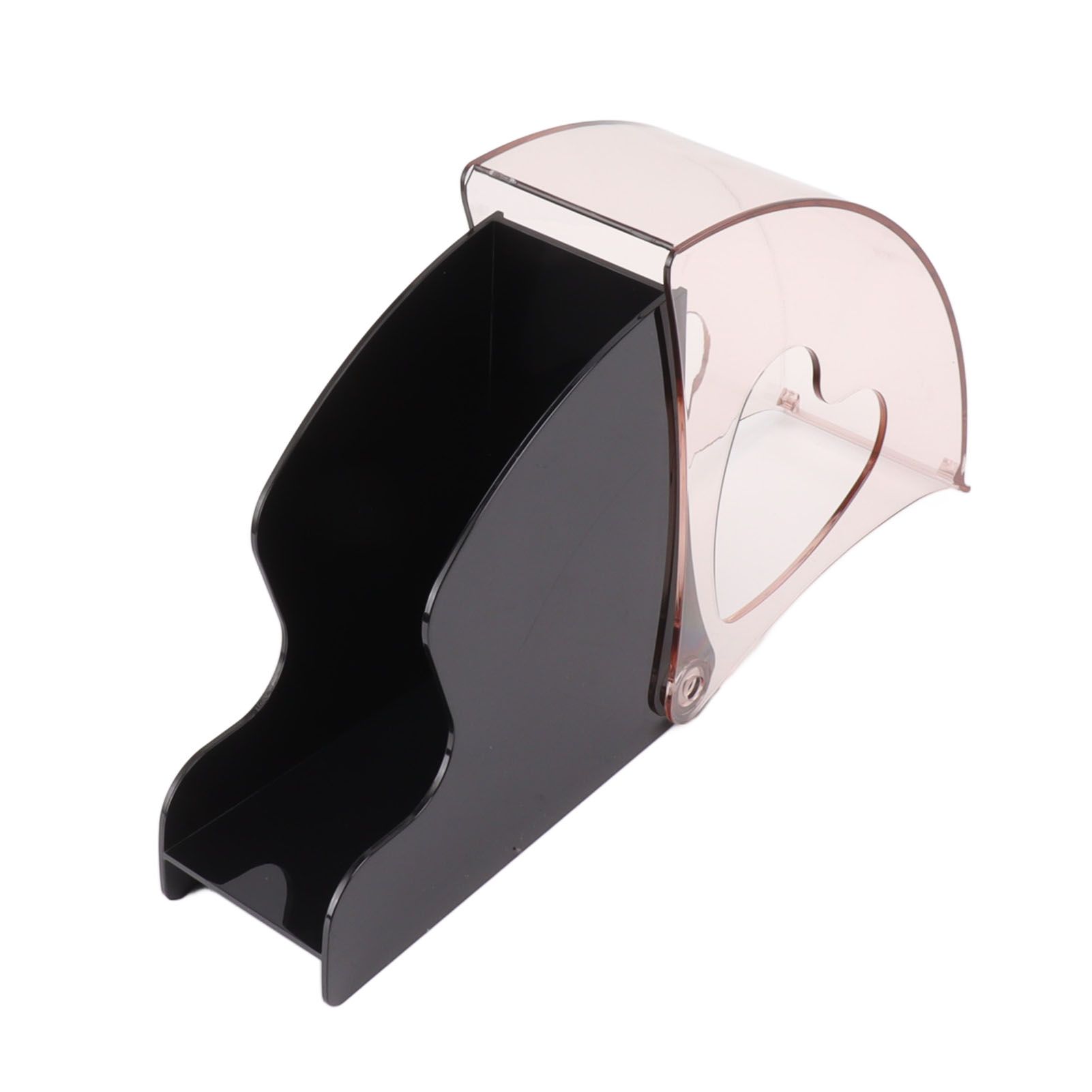 Coffee Filter Holder Storage Coffee Filter Paper Dispenser Rack with Dustproof Cover for Cafe Office Black - Image 4