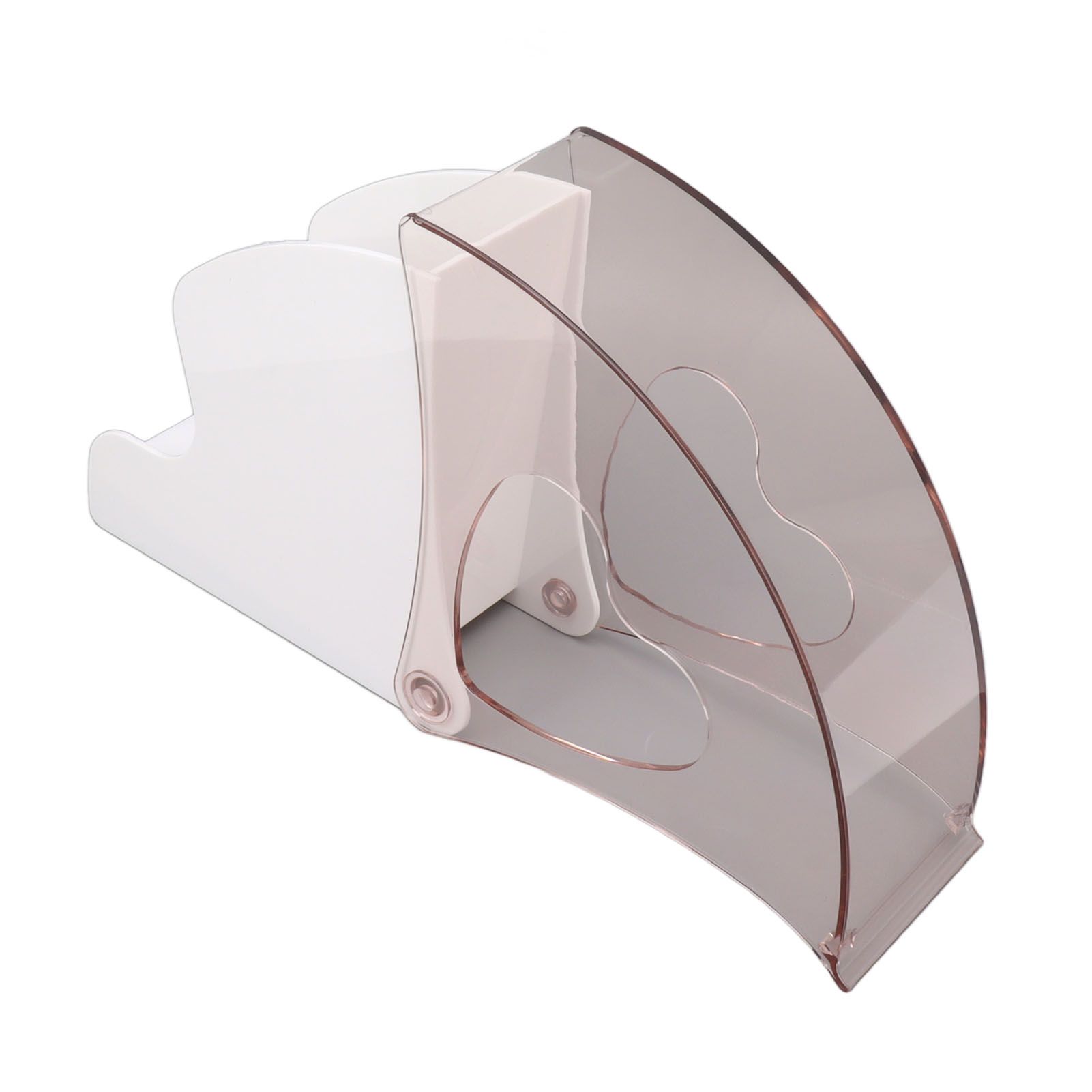 Coffee Filter Holder Storage Coffee Filter Paper Dispenser Rack with Dustproof Cover for Cafe Office White - Image 3