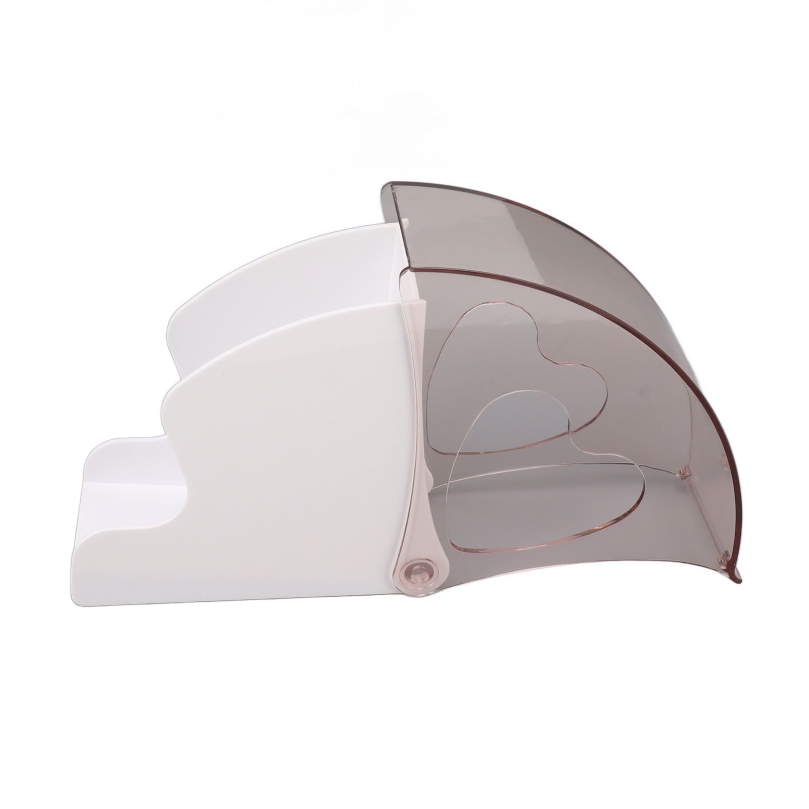 Coffee Filter Holder Storage Coffee Filter Paper Dispenser Rack with Dustproof Cover for Cafe Office White - Image 4