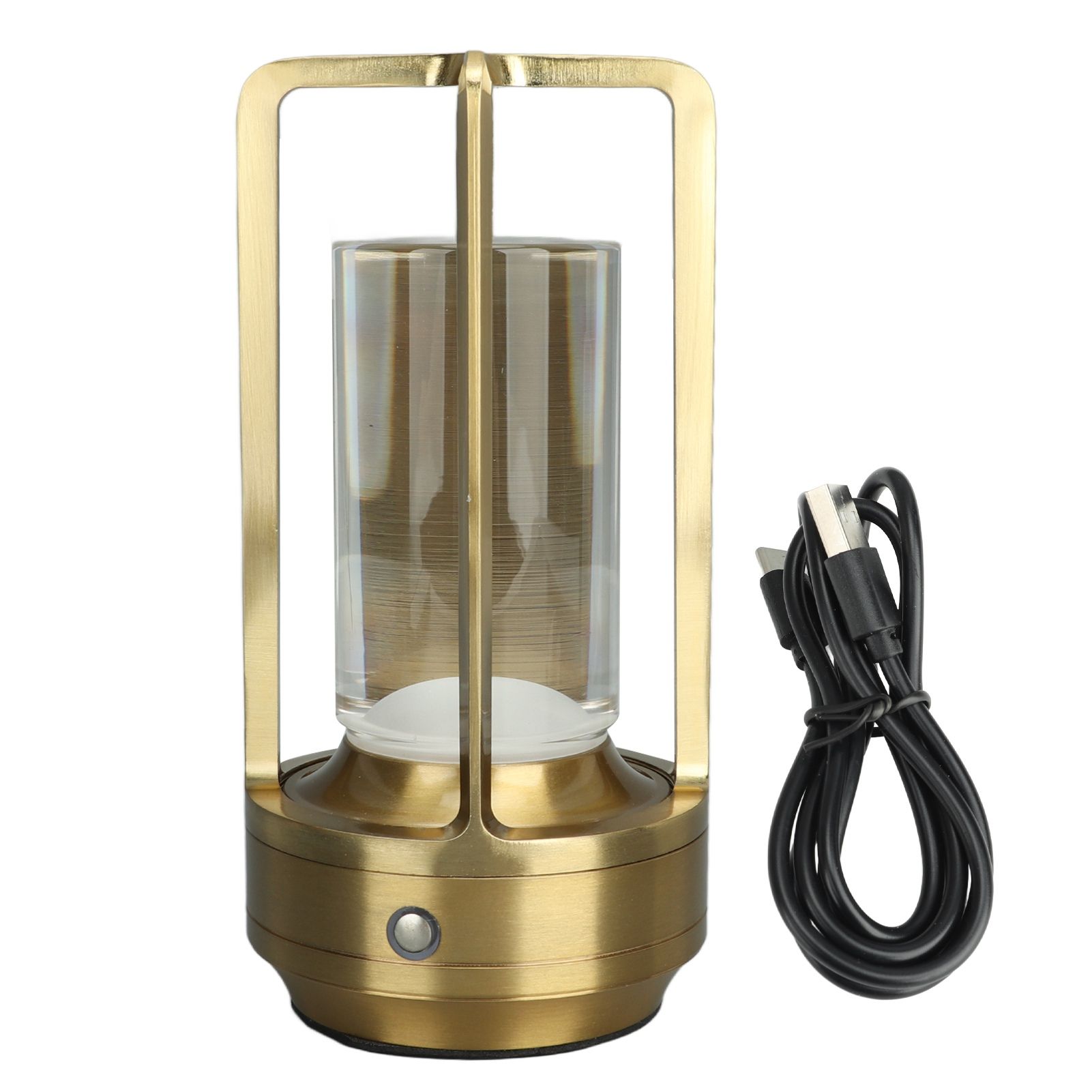 Cordless Table Lamp 3 Colors Stepless Dimming LED Table Lamp Rechargeable Touch Lamp Bedside Nightstand Lamp Gold - Image 1