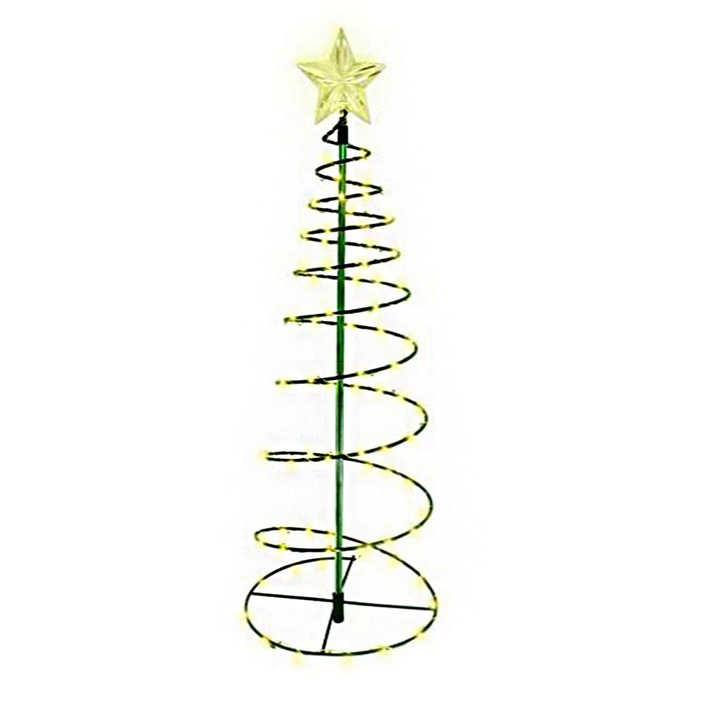 LED Christmas Tree Lights Christmas Tree Spiral String Lamps Xmas Decoration for Garden and Lawn - Image 2