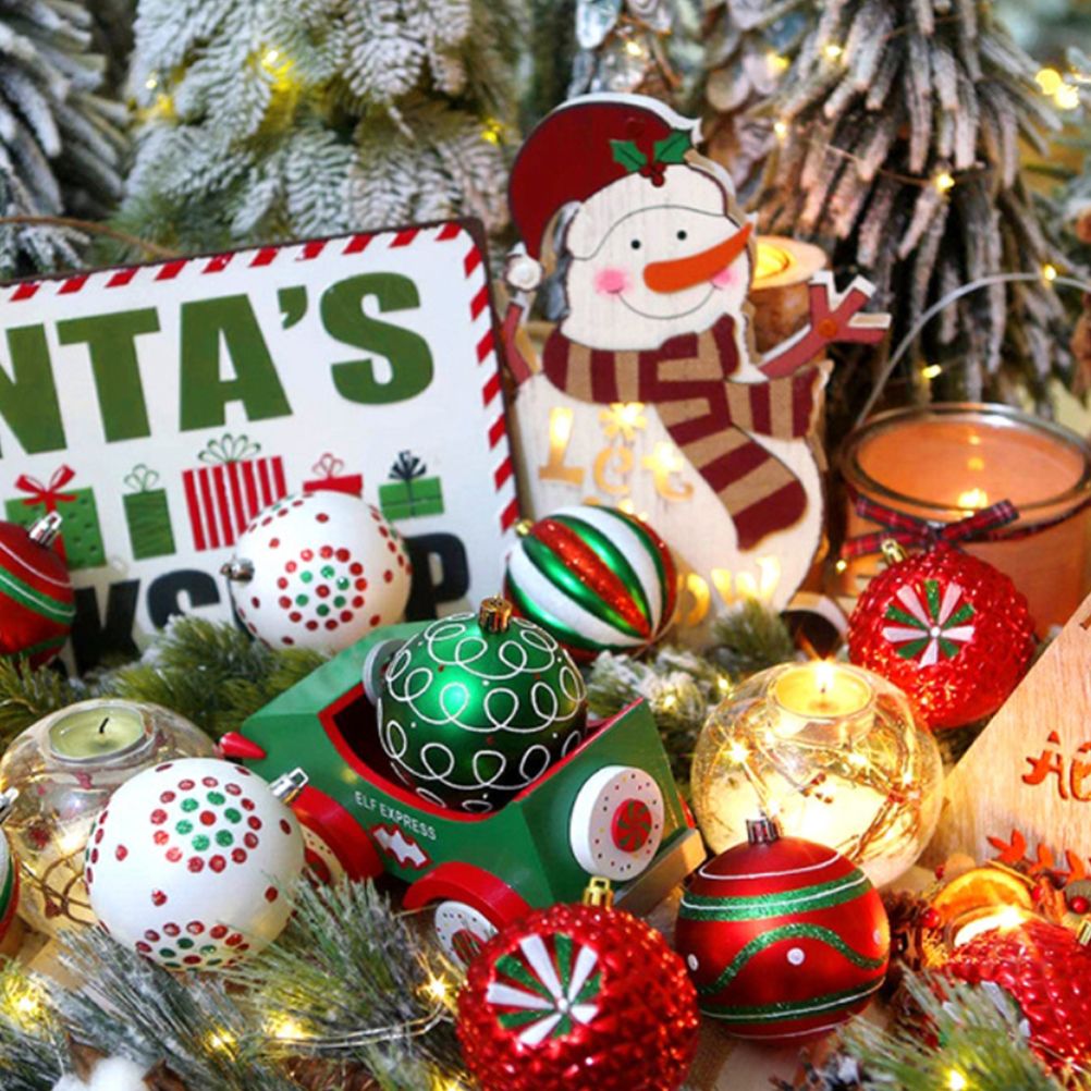 6cm Christmas Ball Ornaments 30 Pieces Of Shatter Proof Christmas Tree Ornaments for 2021 Xmas Holidays Weddings Party - Image 6