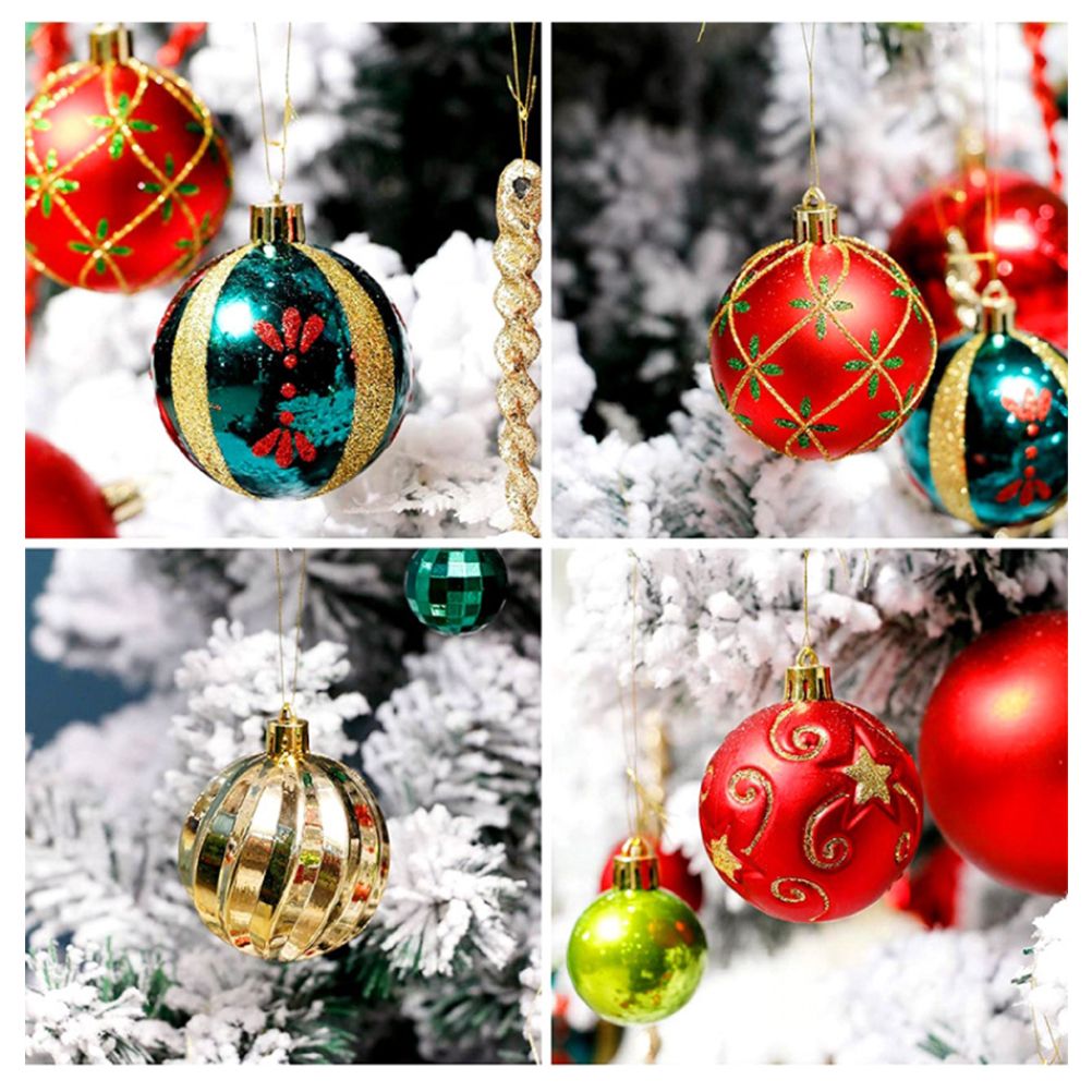 6cm Christmas Ball Ornaments 30 Pieces Of Shatter Proof Christmas Tree Ornaments for 2021 Xmas Holidays Weddings Party - Image 7