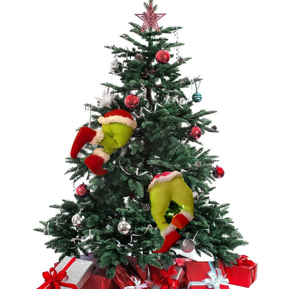 Christmas Thief Stole Wreath Christmas Decorations Christmas Burlap Garland for Doors Windows and Walls - Image 3