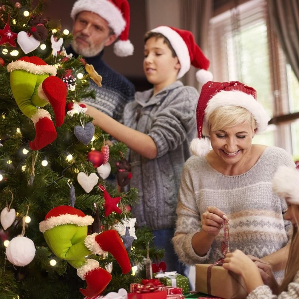 Christmas Thief Stole Wreath Christmas Decorations Christmas Burlap Garland for Doors Windows and Walls - Image 8