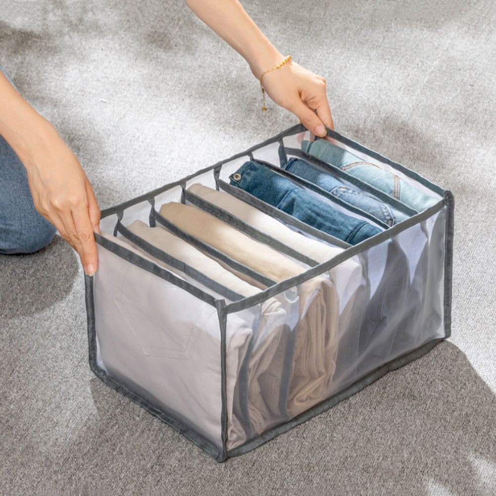 Wardrobe Clothes Organizer Closet Storage Baskets Save Space Clothing Storage Box Portable Storage Containers for Bedroom - Image 7