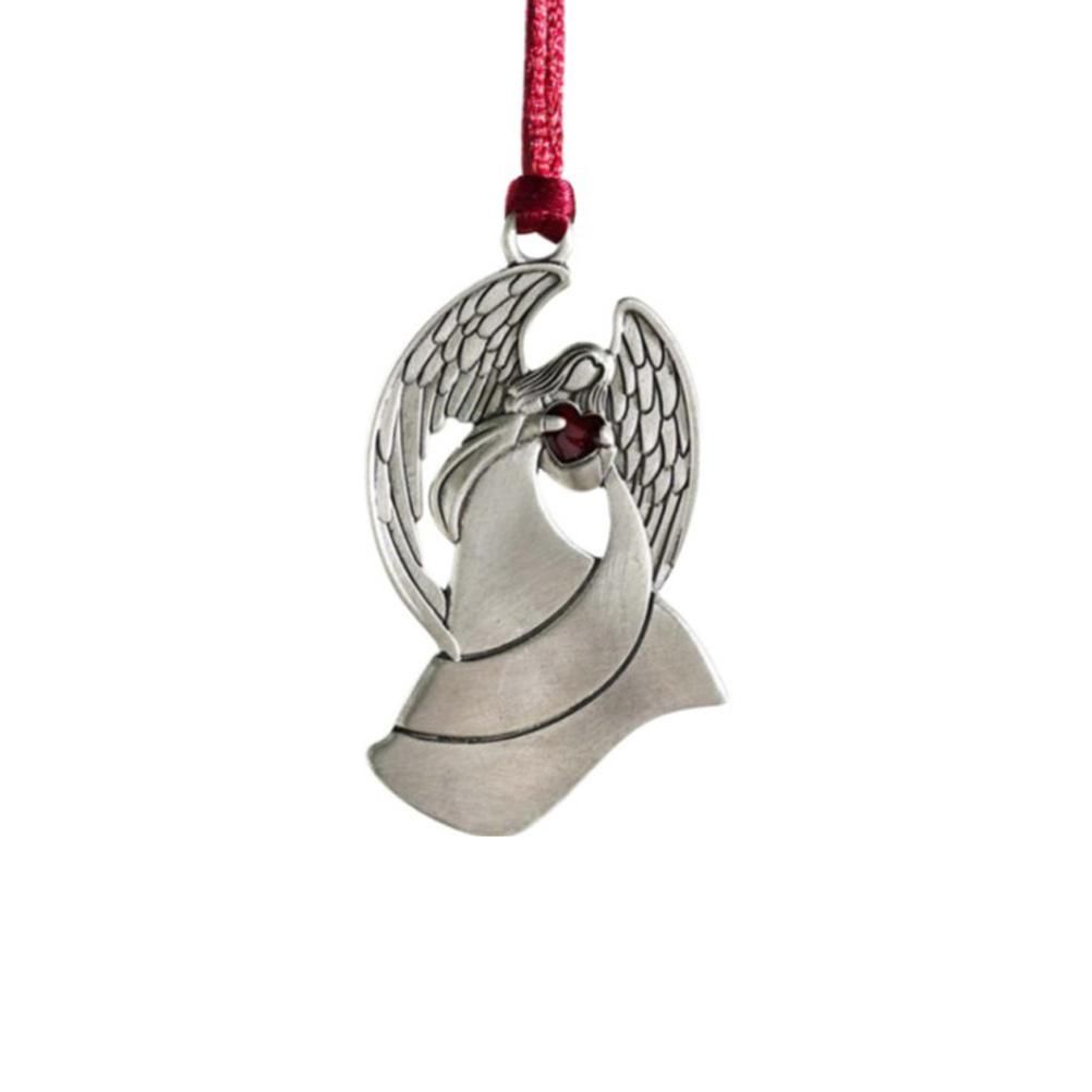 Pewter Christmas Tree Metal Pendant DIY Craft Hanging Decoration for Xmas Tree Home Party - Image 1
