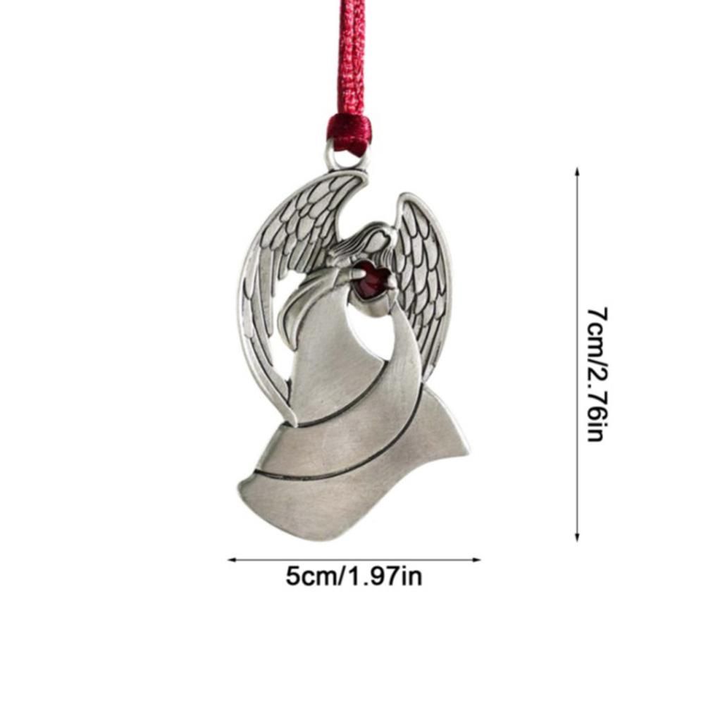 Pewter Christmas Tree Metal Pendant DIY Craft Hanging Decoration for Xmas Tree Home Party - Image 2