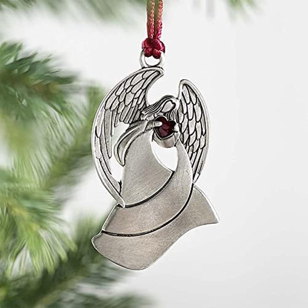 Pewter Christmas Tree Metal Pendant DIY Craft Hanging Decoration for Xmas Tree Home Party - Image 3